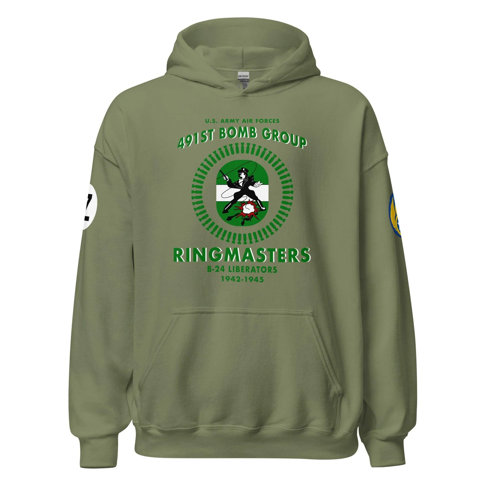 491st Bomb Group (Heavy) 'Ringmasters' WW2 Legacy Unisex Hoodie - Image 21