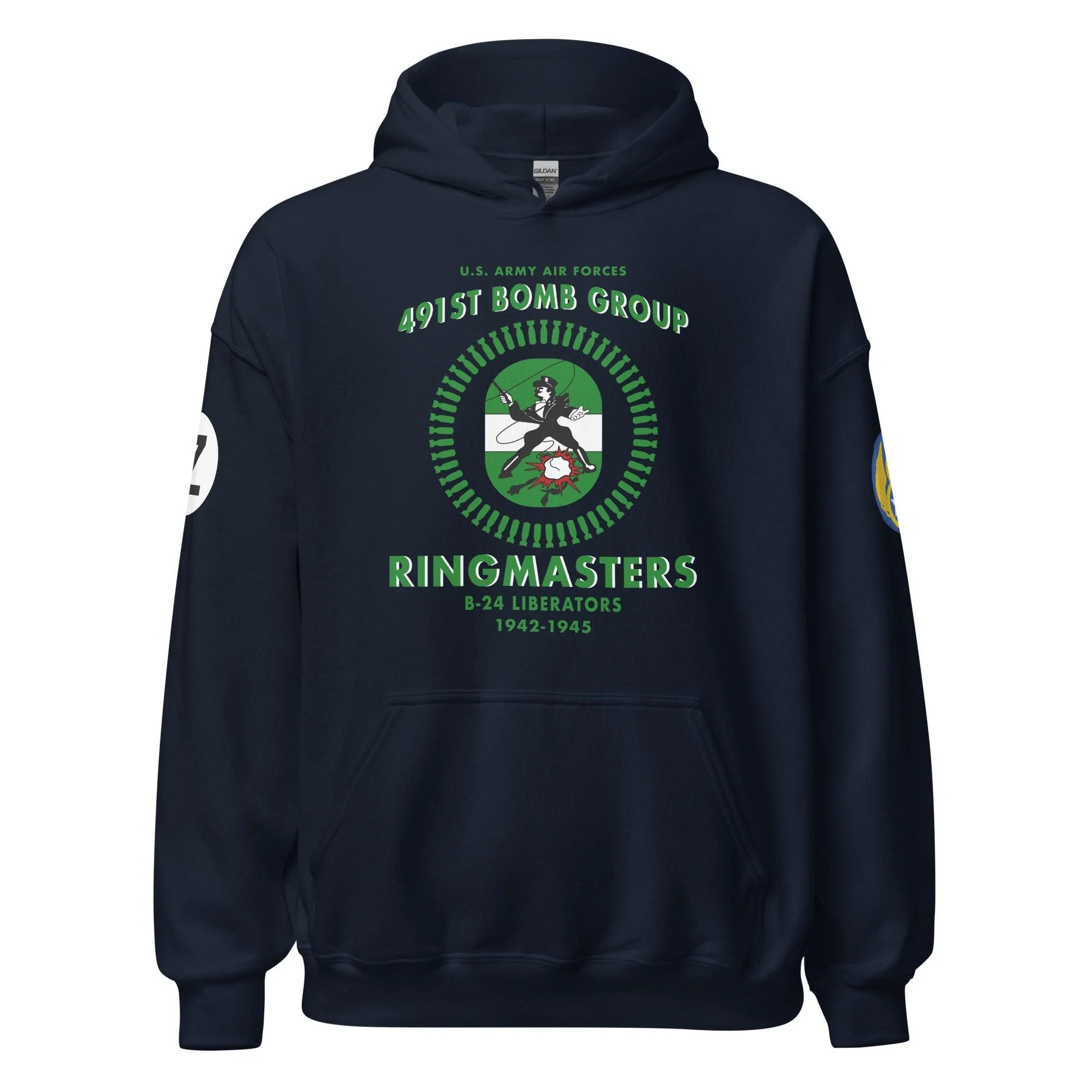 491st Bomb Group (Heavy) 'Ringmasters' WW2 Legacy Unisex Hoodie - Image 5