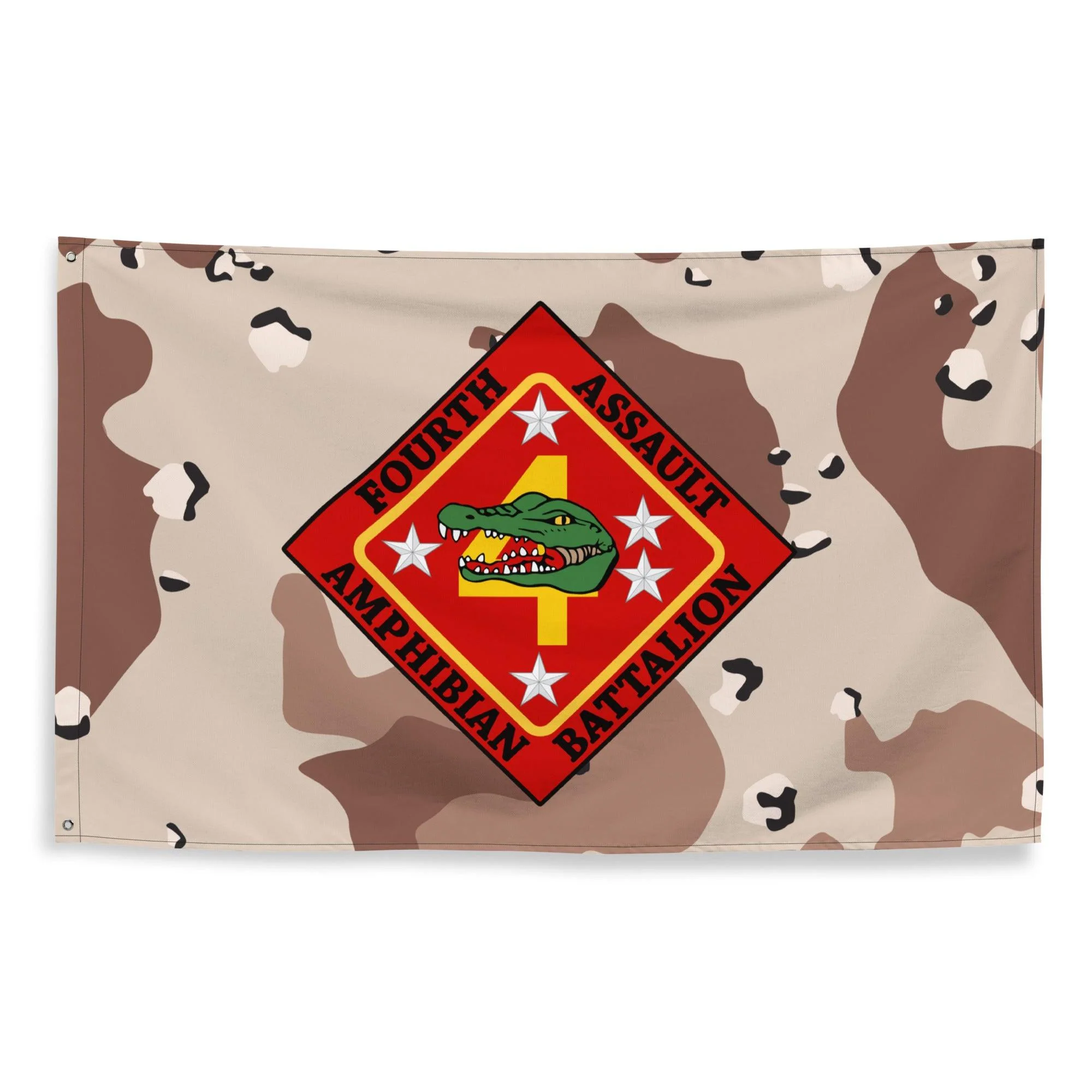4th AABn USMC Chocolate-Chip Camo Flag - Image 3