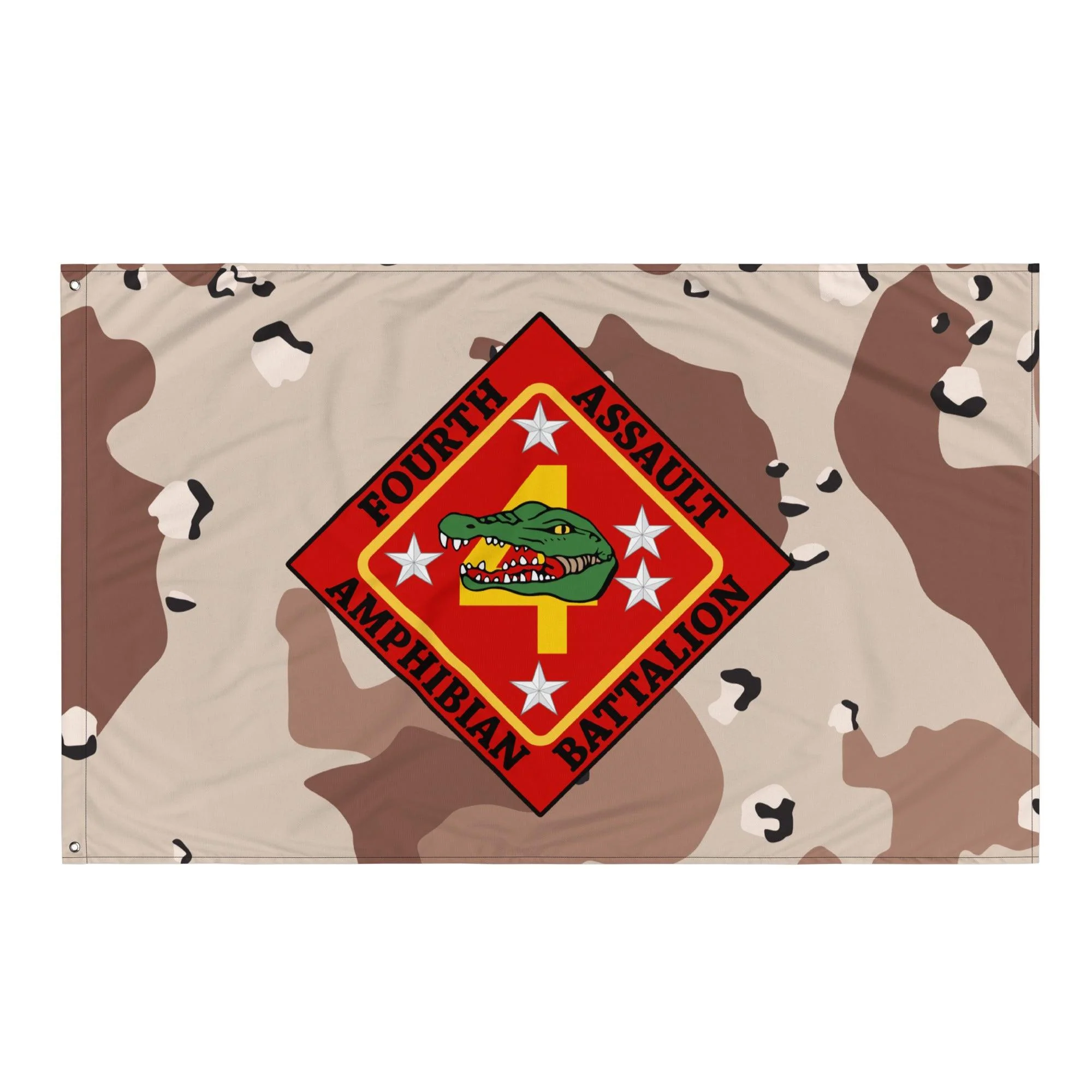 4th AABn USMC Chocolate-Chip Camo Flag - Image 4