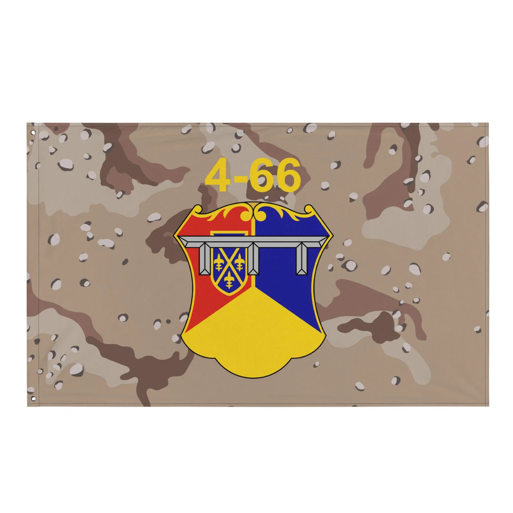 4th Battalion, 66th Armor Regiment (4-66 AR) Chocolate Chip Camo Flag