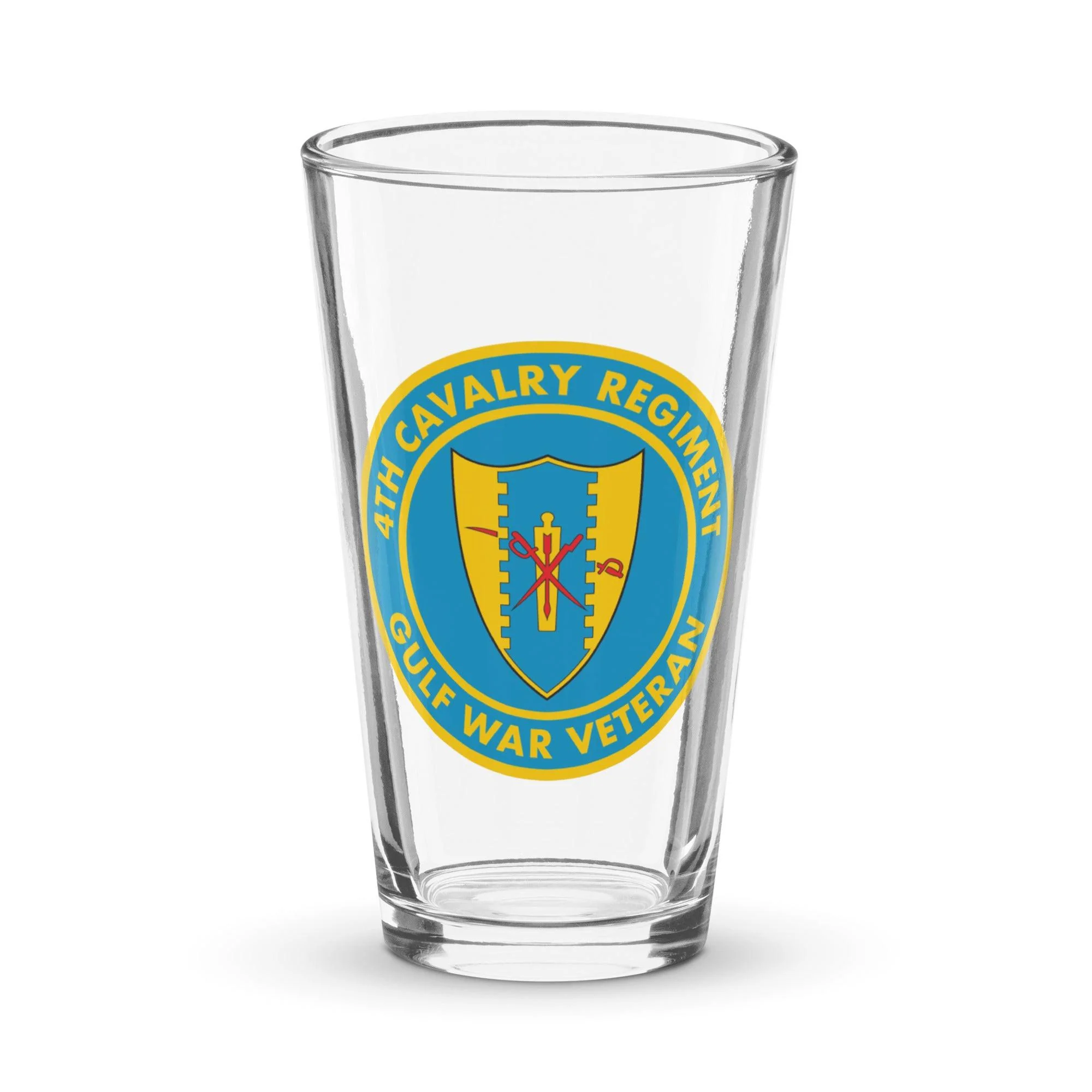 4th Cavalry Regiment Gulf War Veteran Beer Glass