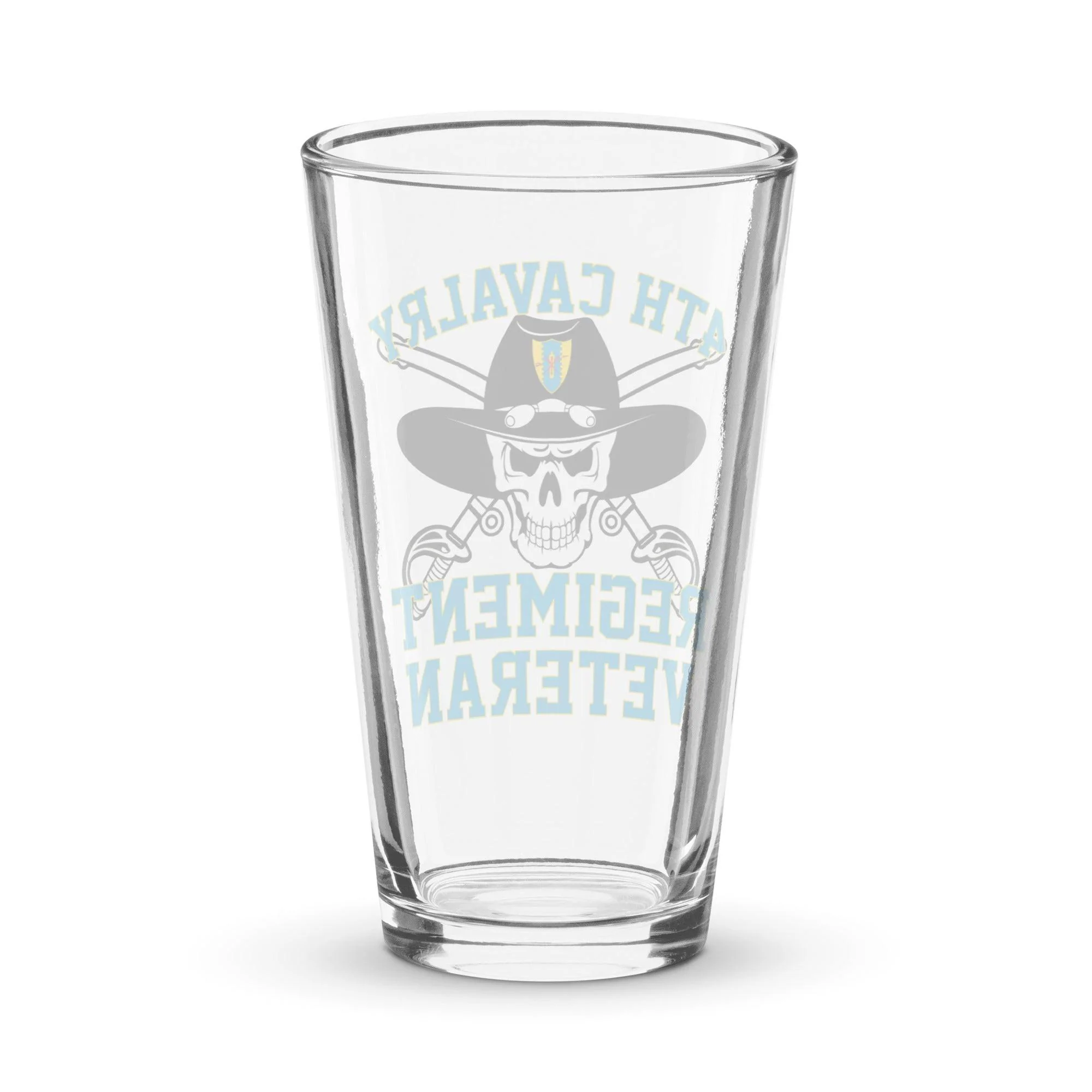 4th Cavalry Regiment Veteran Beer Pint Glass - Image 2