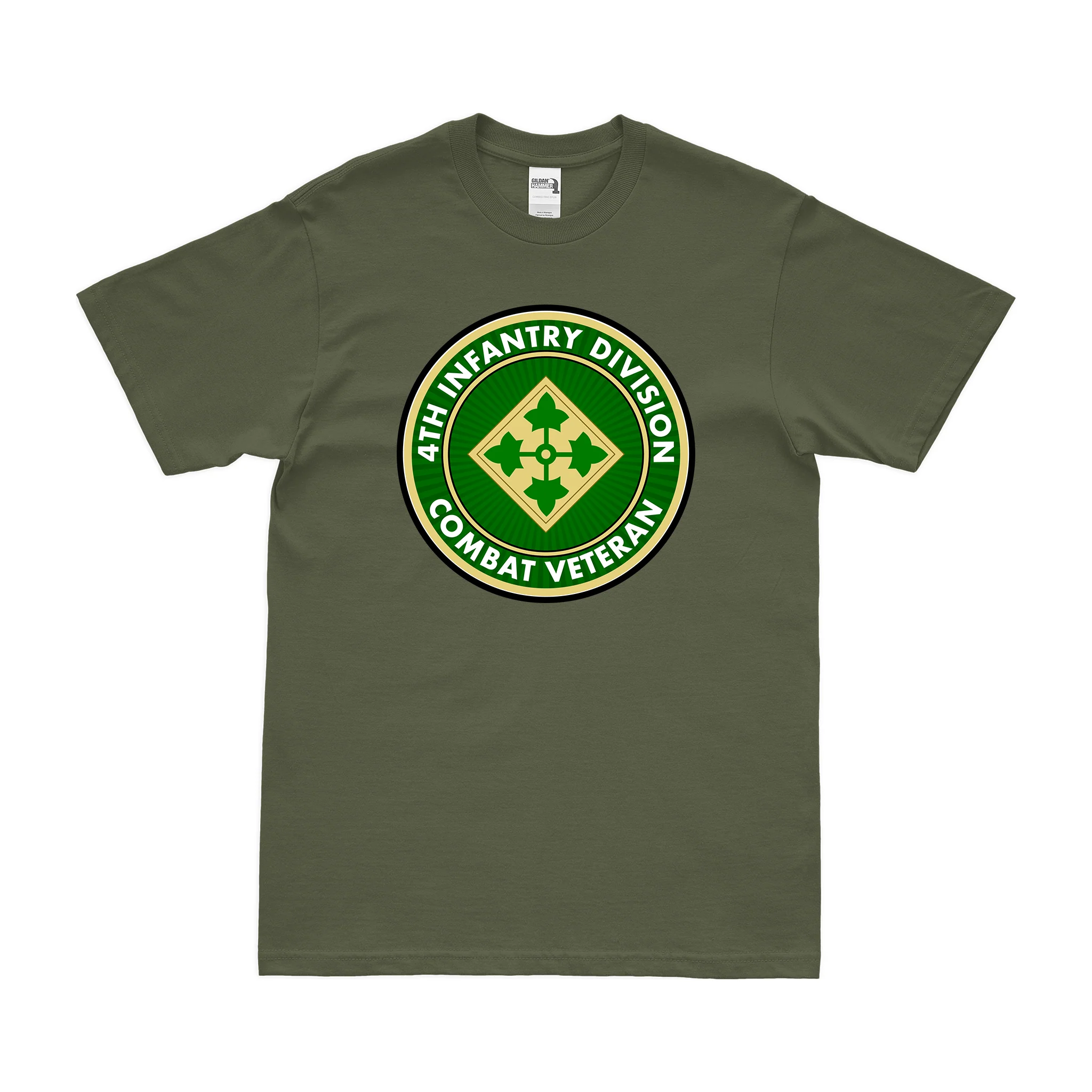 4th Infantry Division Combat Veteran T-Shirt - Image 2