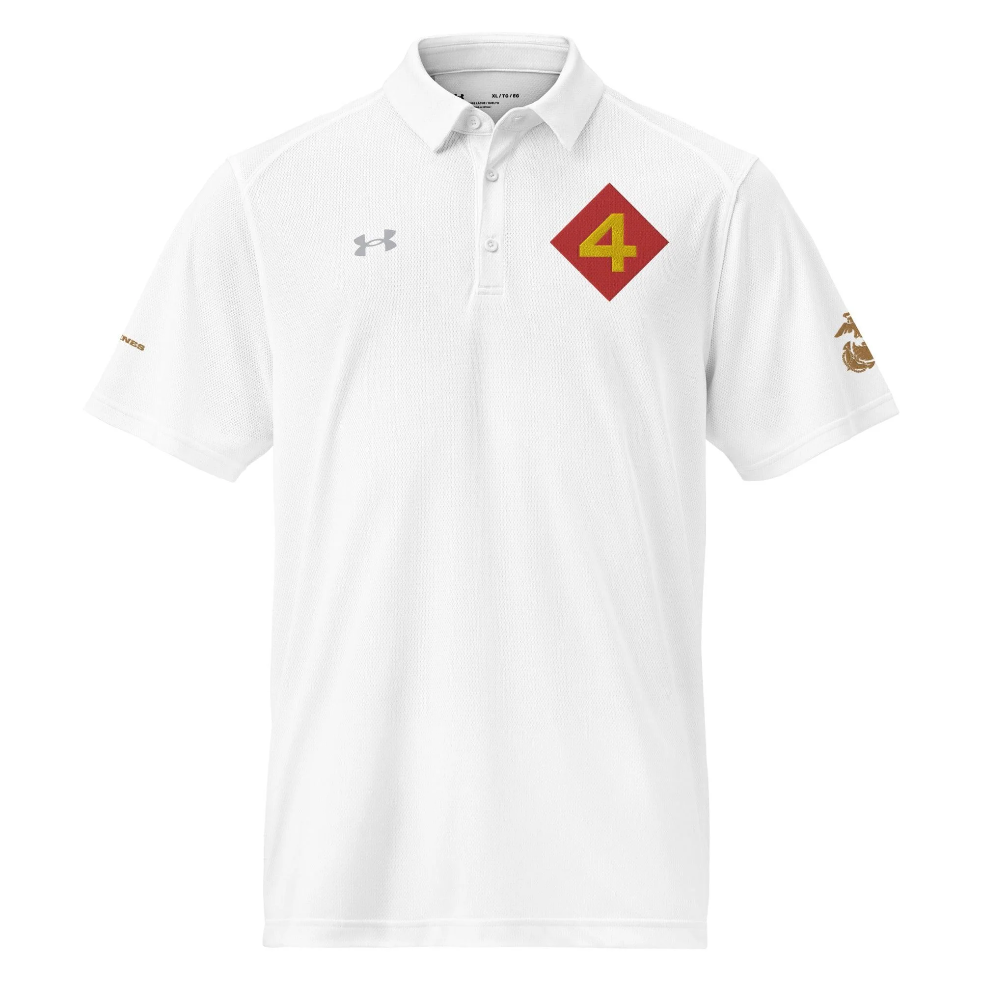 4th Marine Division Embroidered Under Armour® Men's Polo - Image 13