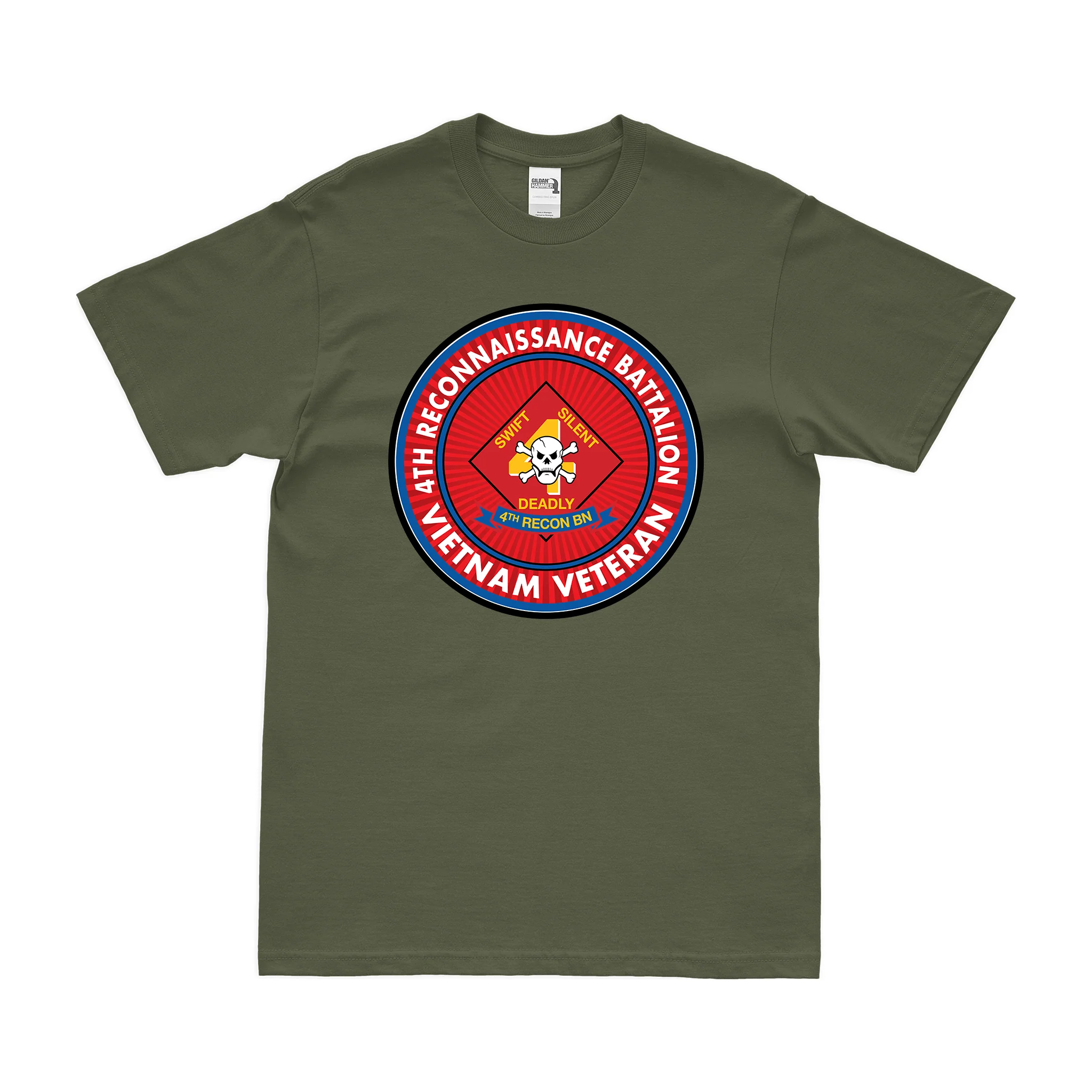4th Recon Bn Vietnam Veteran T-Shirt - Image 2
