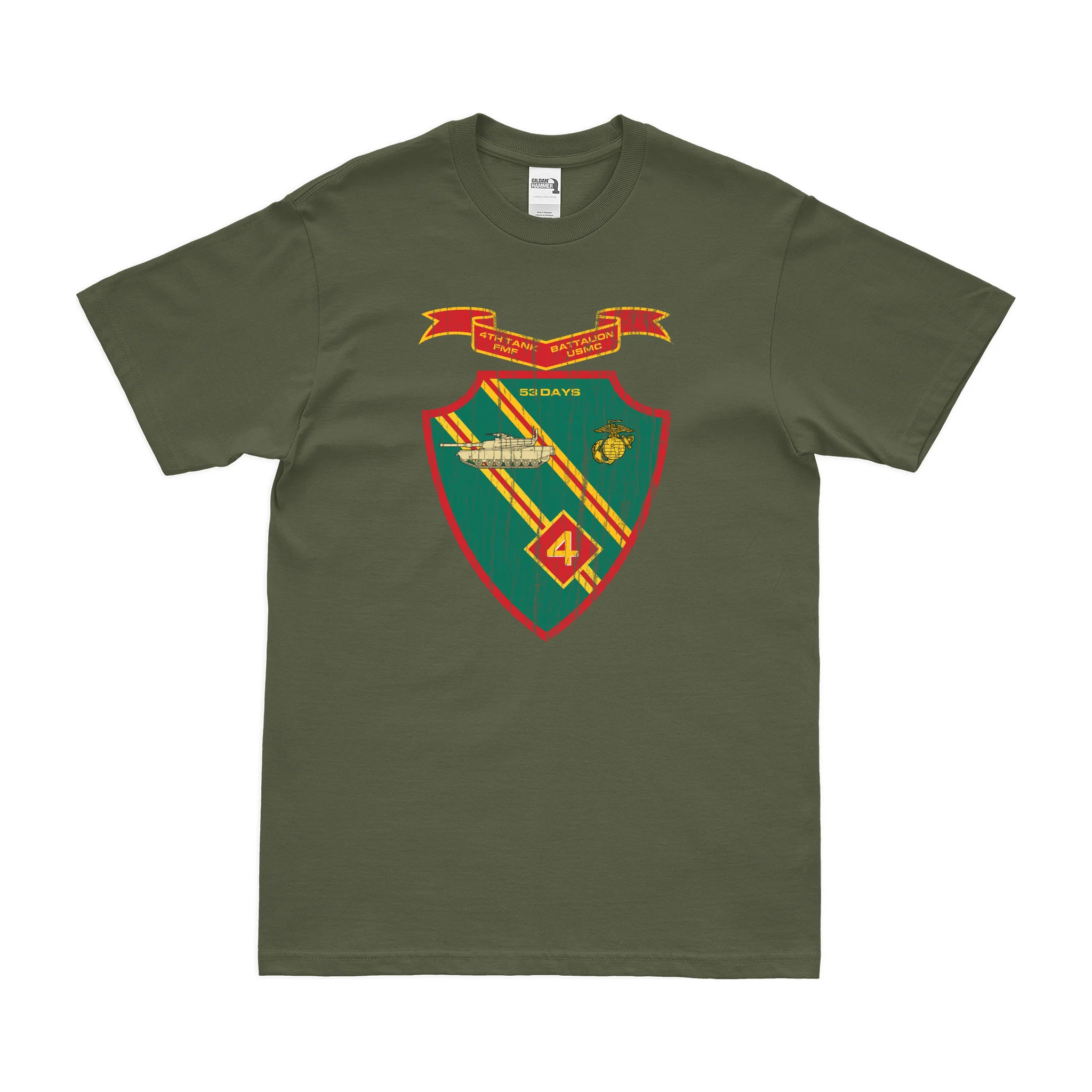 4th Tank Battalion USMC T-Shirt - Image 4