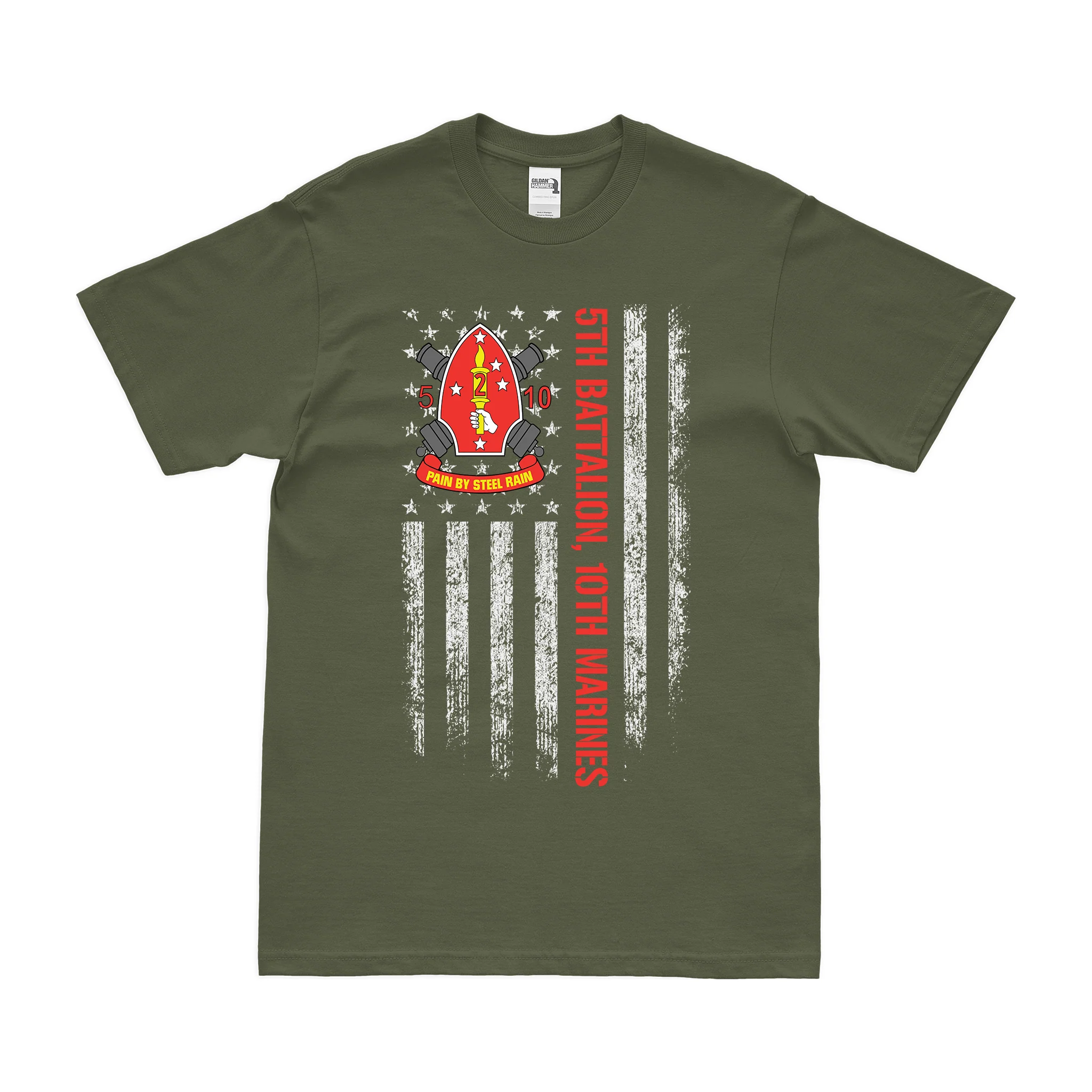 5/10 Marines American Flag T-Shirt - Image 2