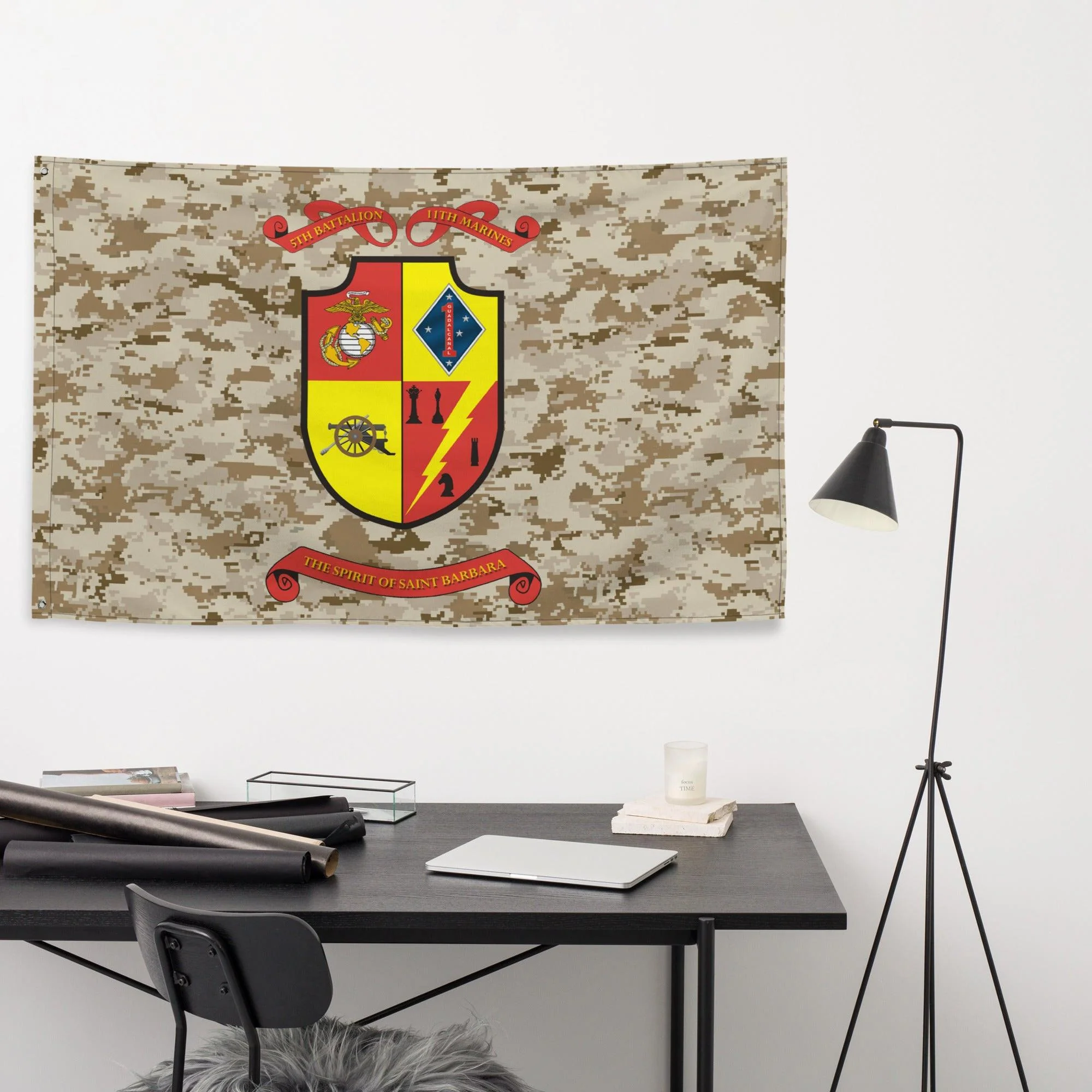 5/11 Marines MARPAT Camo USMC Flag - Image 3
