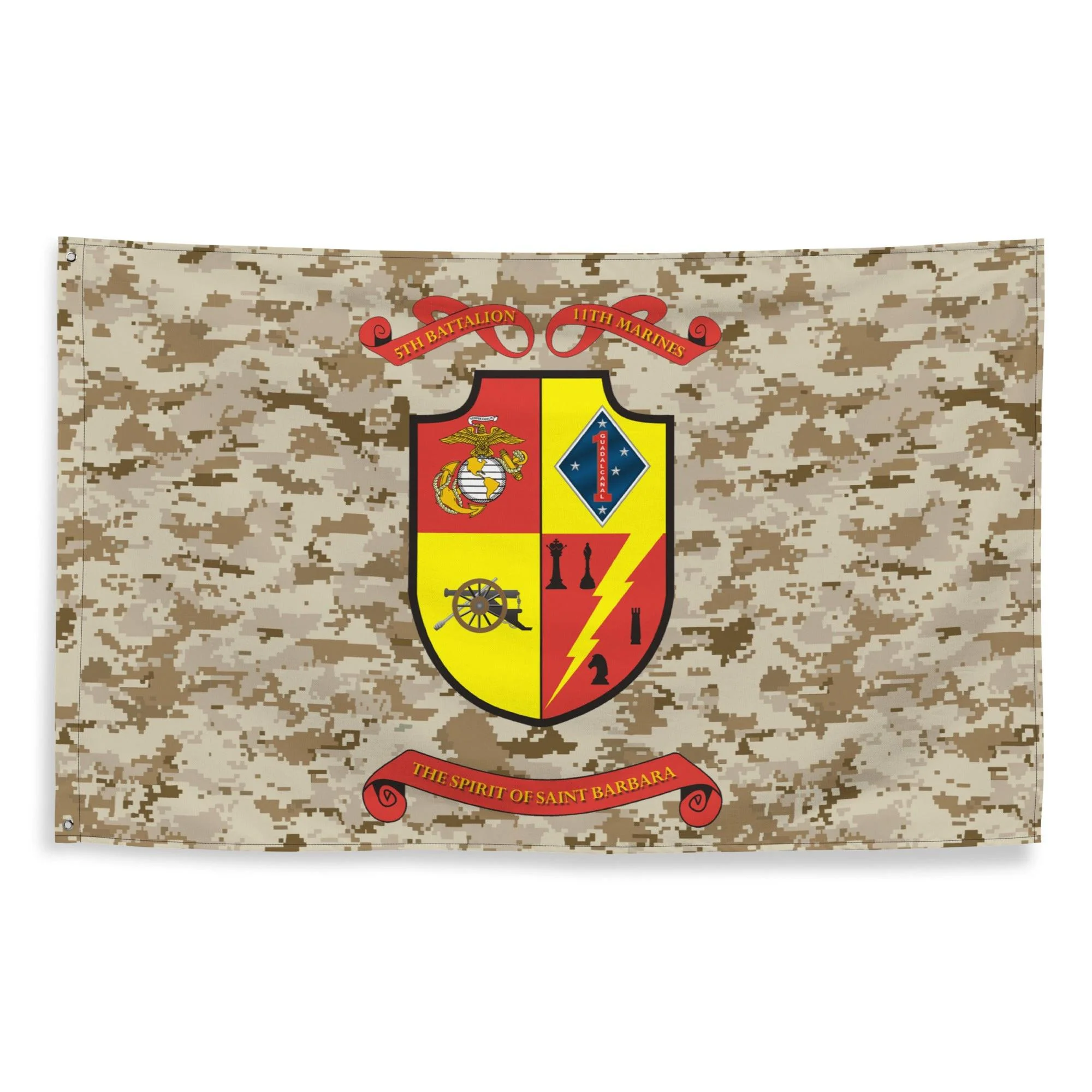 5/11 Marines MARPAT Camo USMC Flag - Image 4