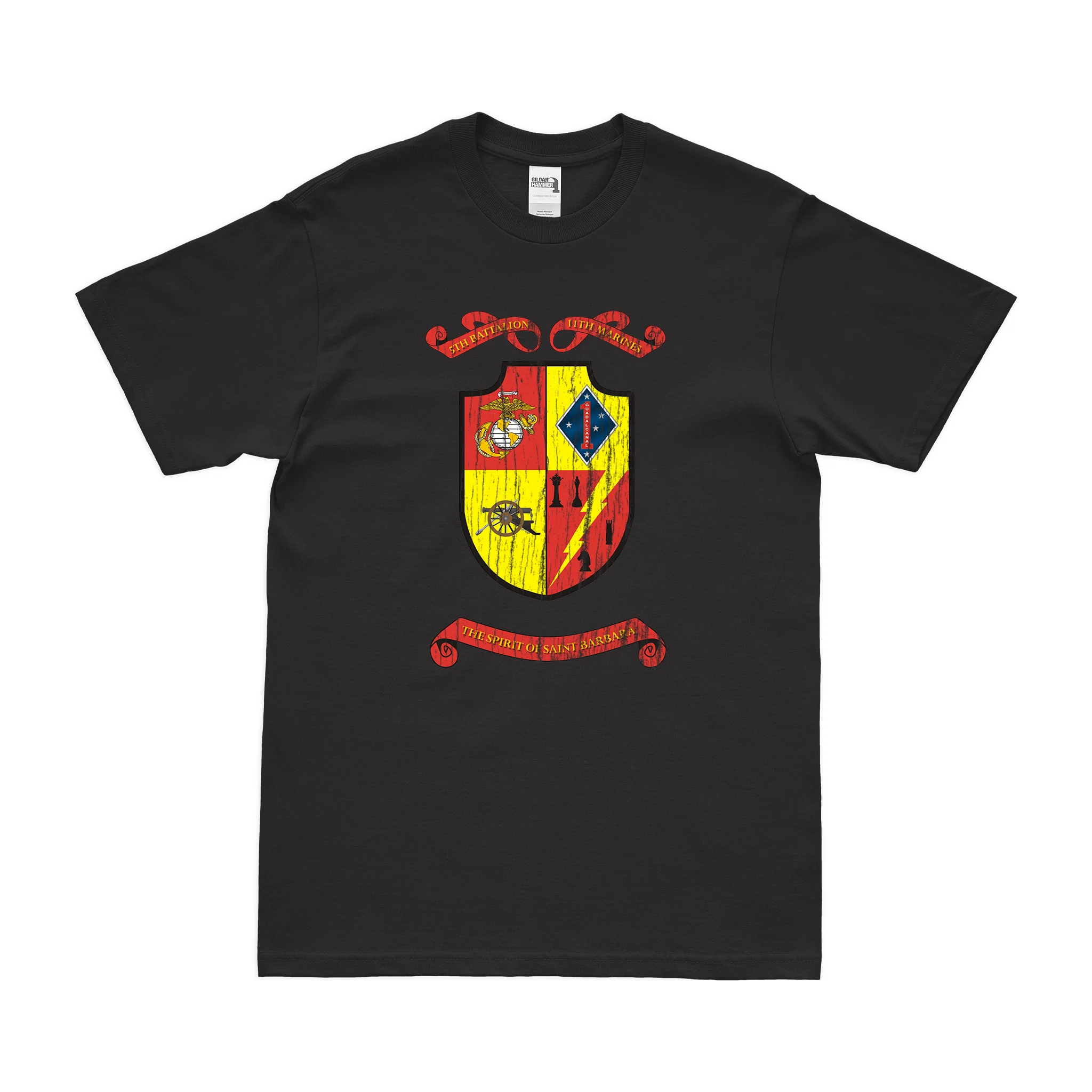 5/11 Marines Unit Emblem T-Shirt - Image 3