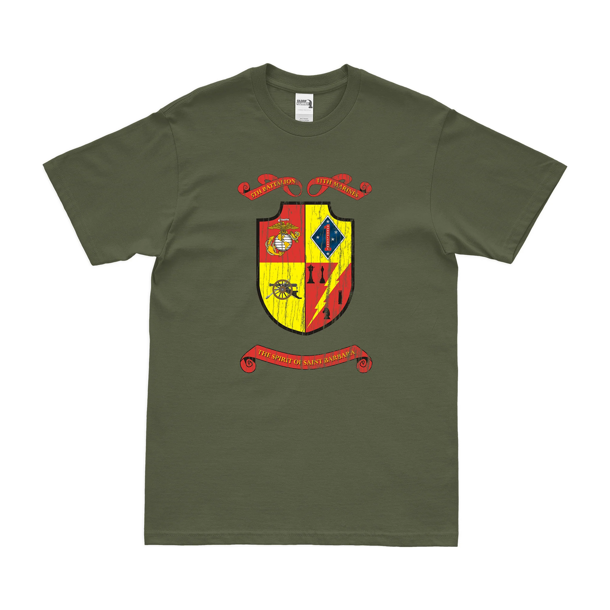 5/11 Marines Unit Emblem T-Shirt - Image 4