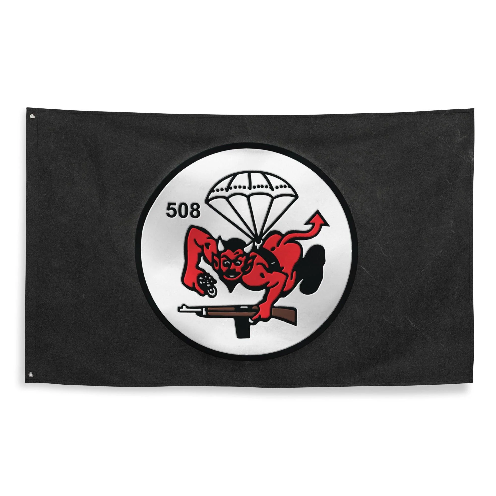 508th Parachute Infantry (508th PIR) Butt Devil Black Flag - Image 3