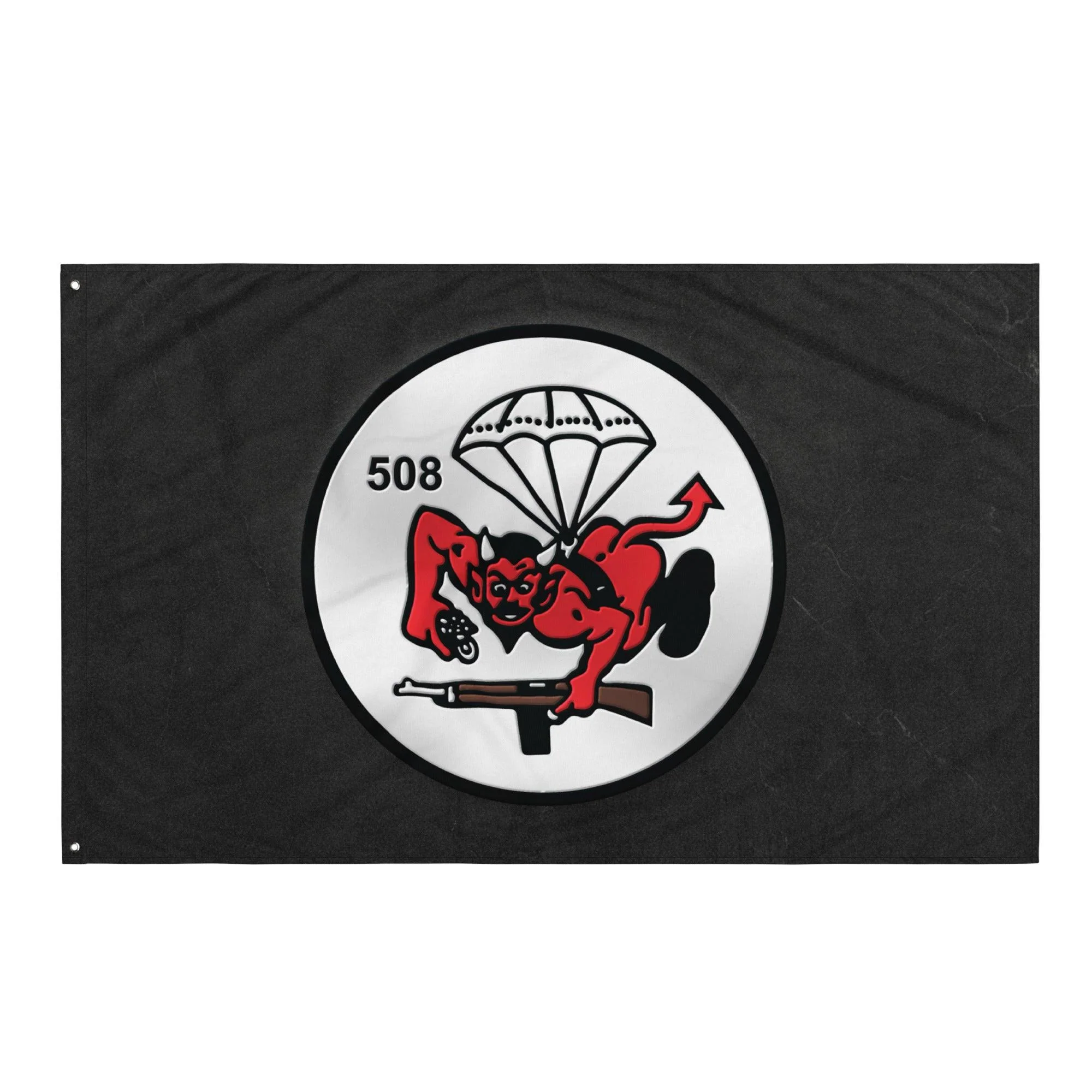 508th Parachute Infantry (508th PIR) Butt Devil Black Flag - Image 4
