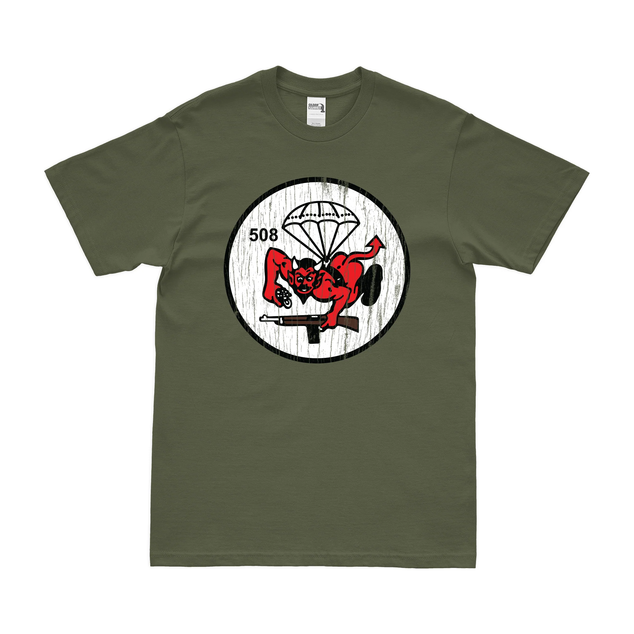 508th Parachute Infantry Regiment (508th PIR) Butt Devil T-Shirt - Image 4