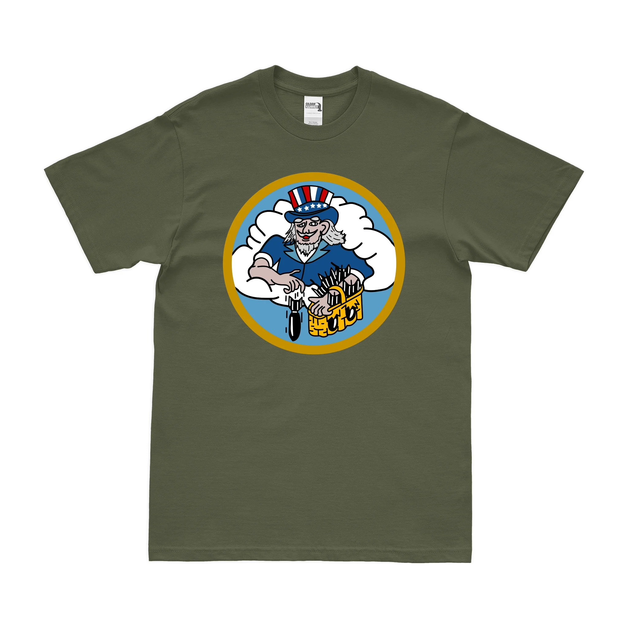 524th Bombardment Squadron WW2 Emblem T-Shirt - Image 2