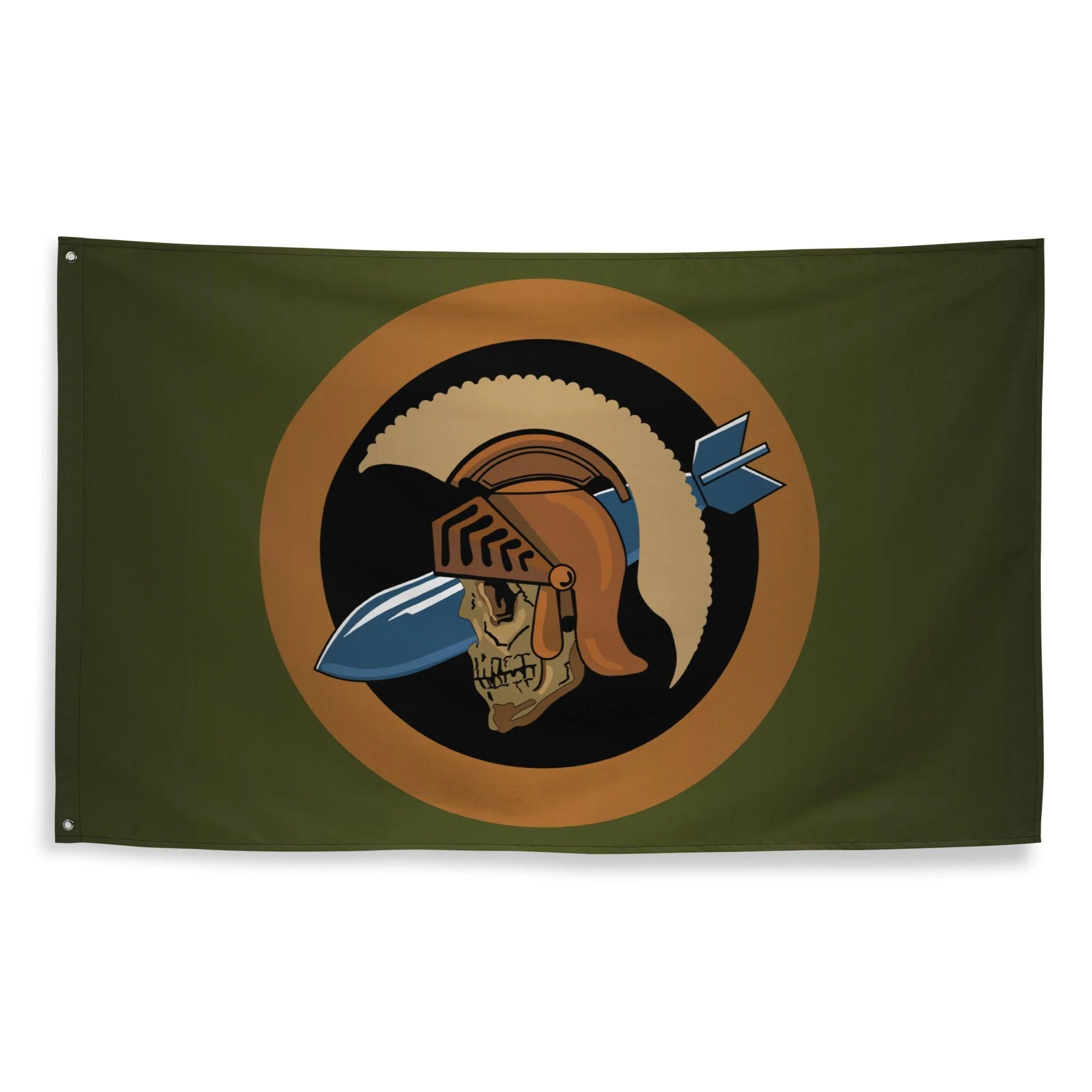 533rd Bombardment Squadron WW2 Military Green Flag - Image 3