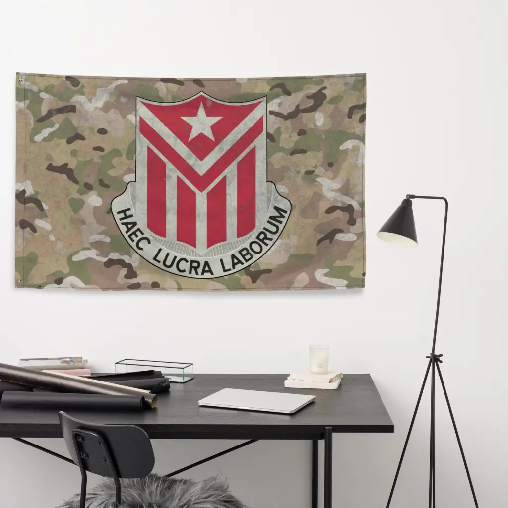 554th Engineer Battalion Indoor Wall Flag - Image 4