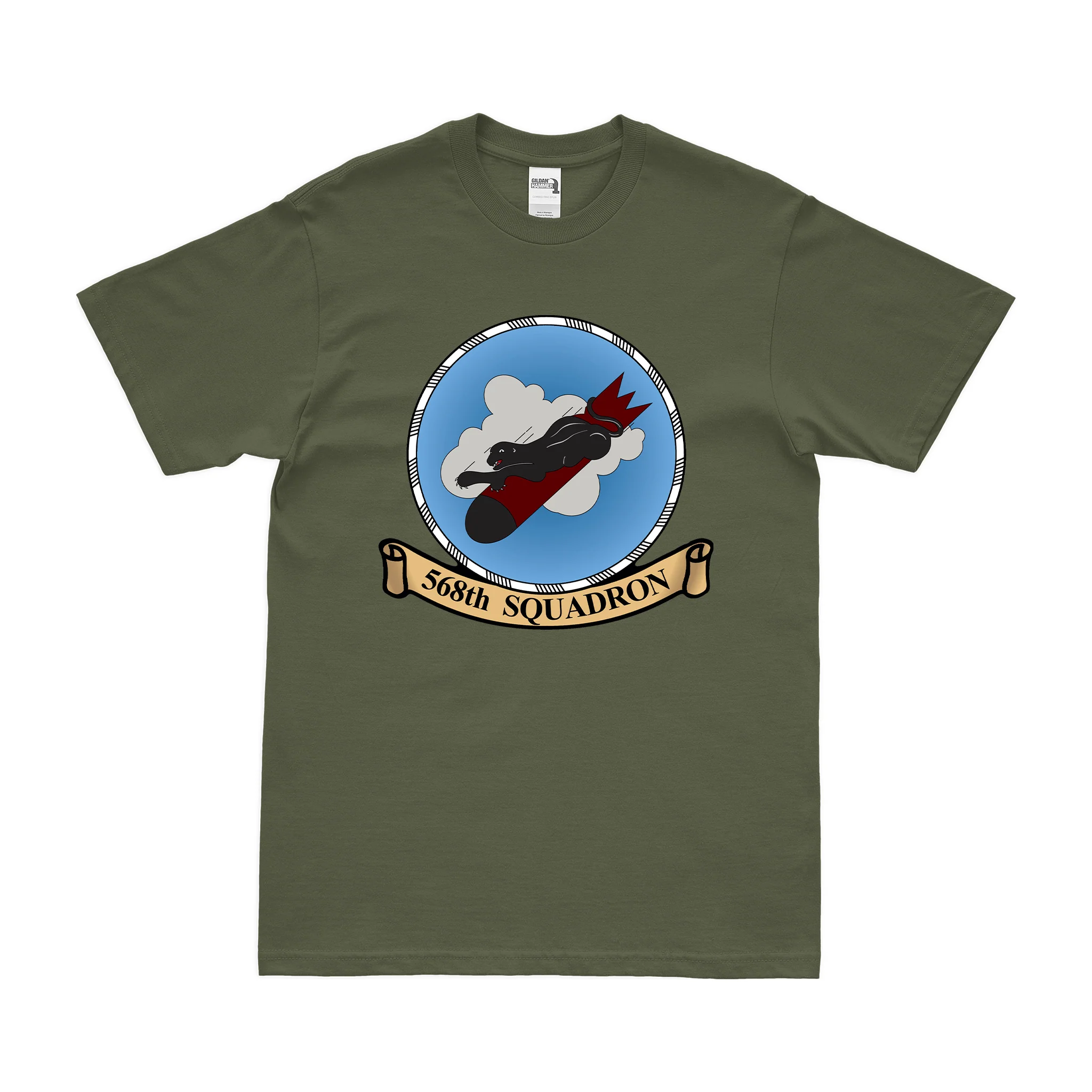 568th Bombardment Squadron USAAF WW2 T-Shirt - Image 2