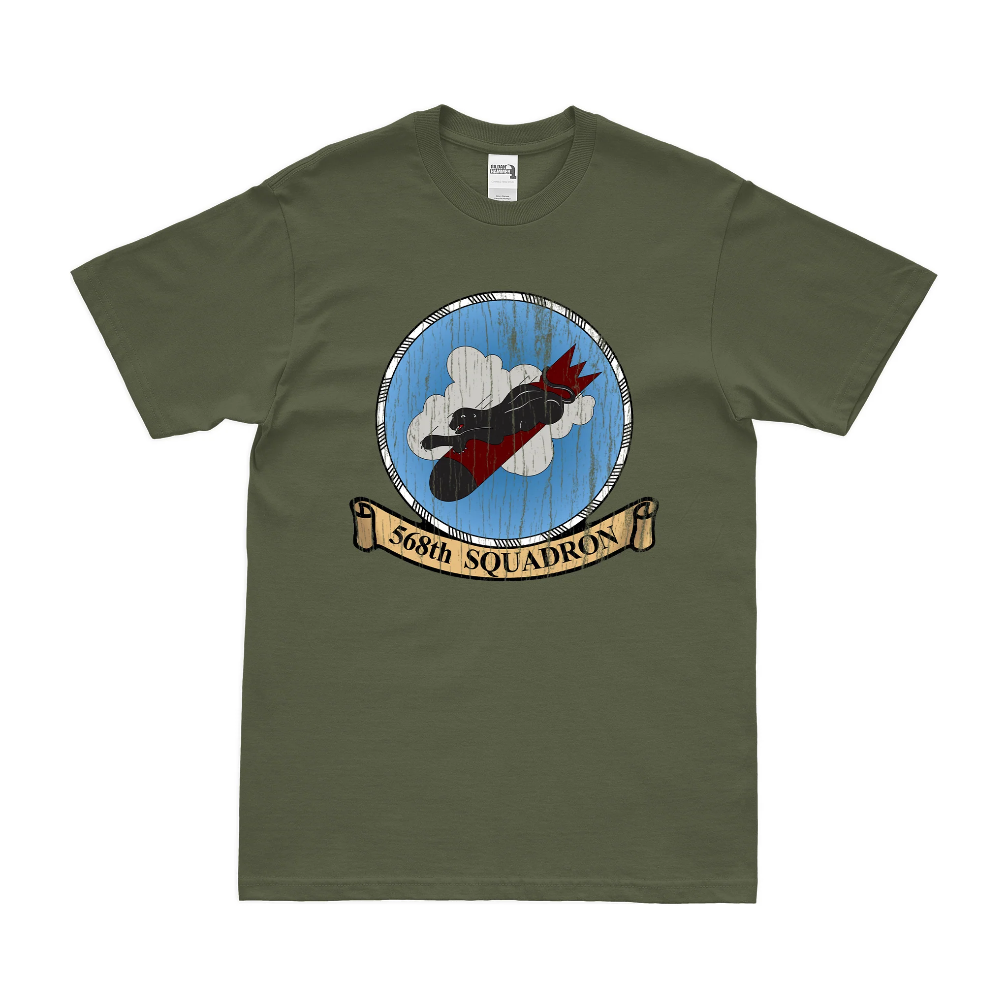 568th Bombardment Squadron USAAF WW2 T-Shirt - Image 4