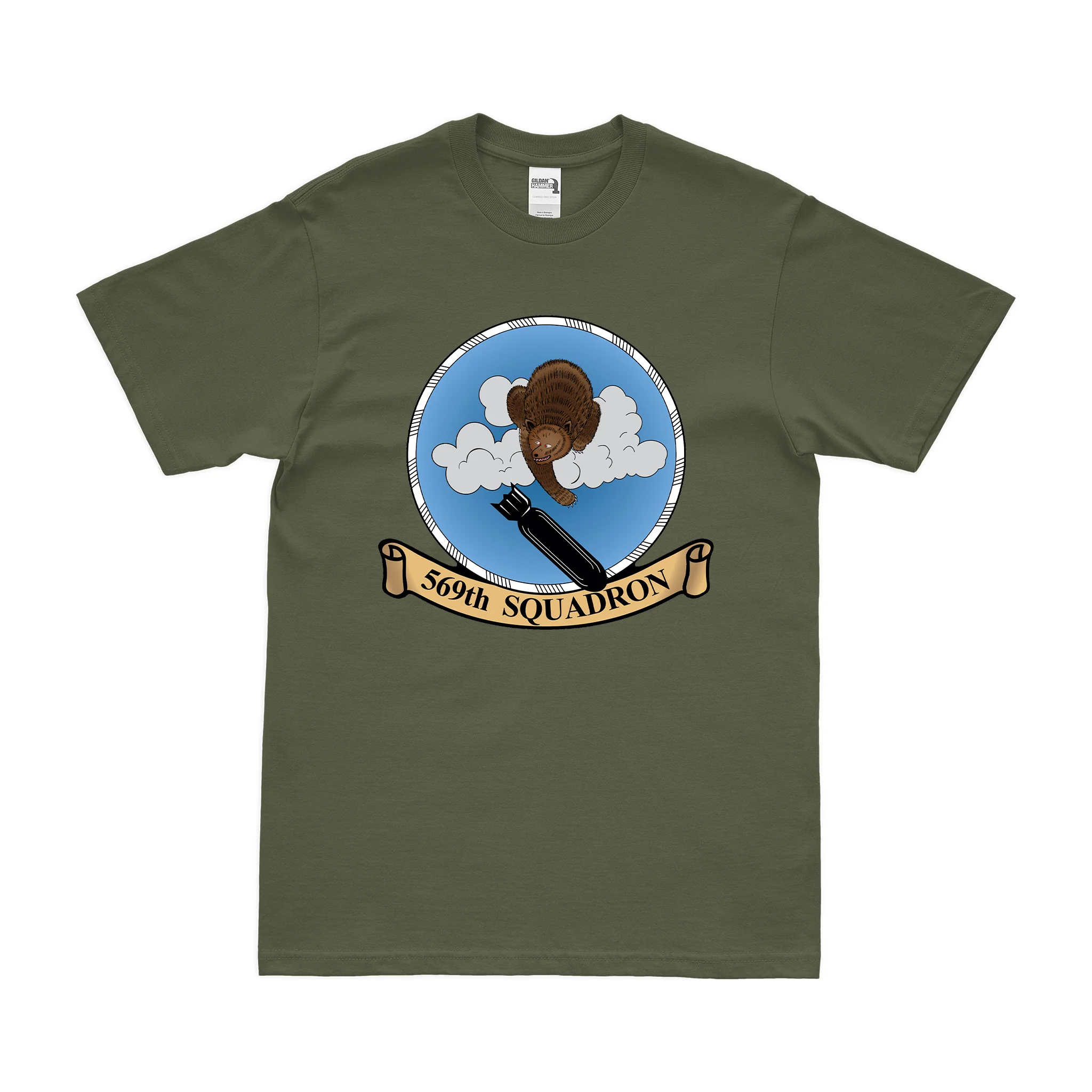 569th Bombardment Squadron USAAF WW2 T-Shirt - Image 2
