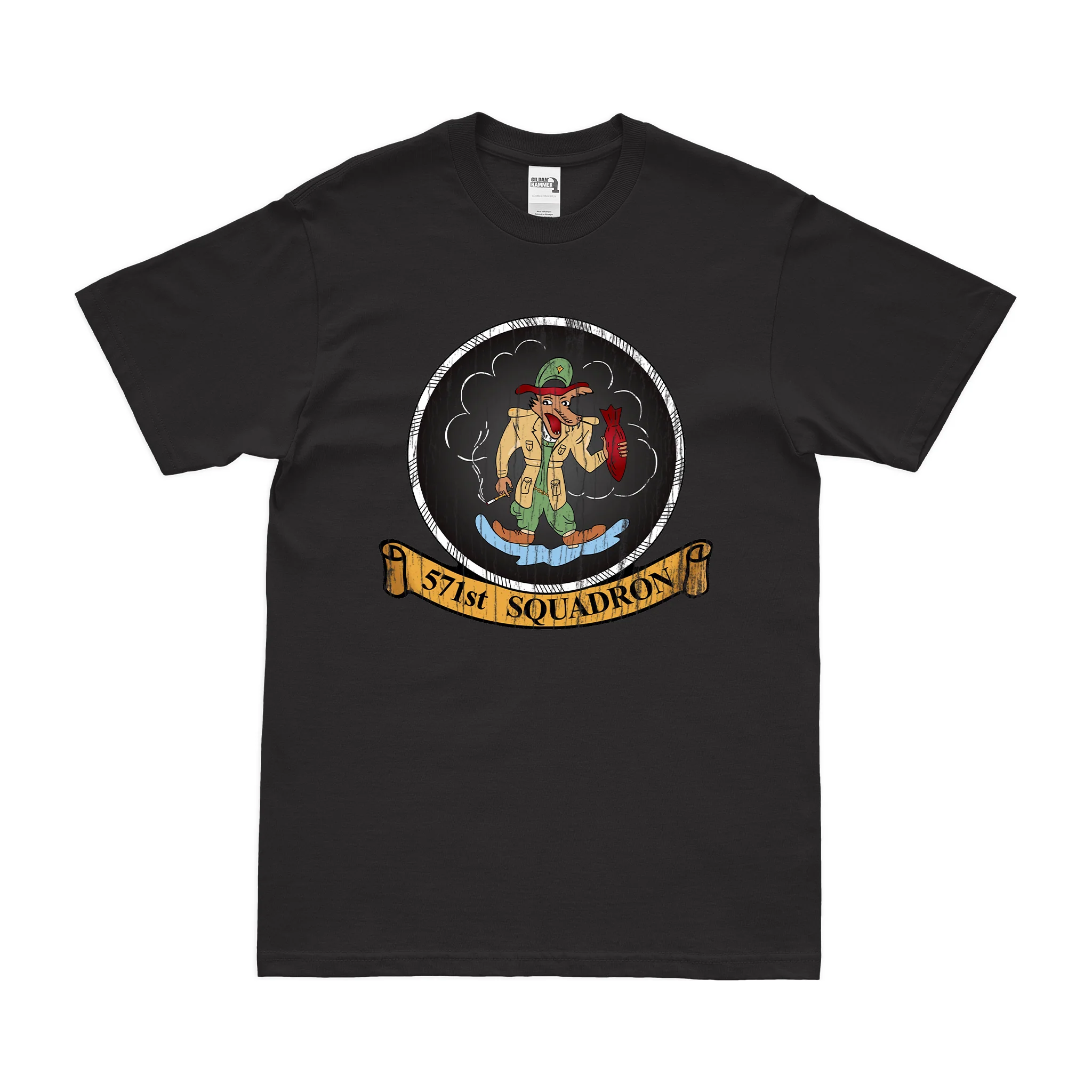 571st Bombardment Squadron USAAF WW2 T-Shirt - Image 3