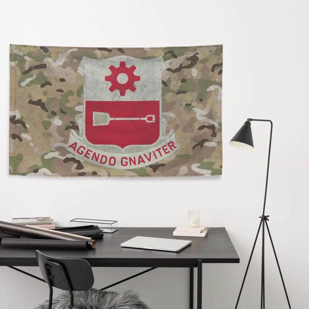 577th Engineer Battalion Indoor Wall Flag - Image 4