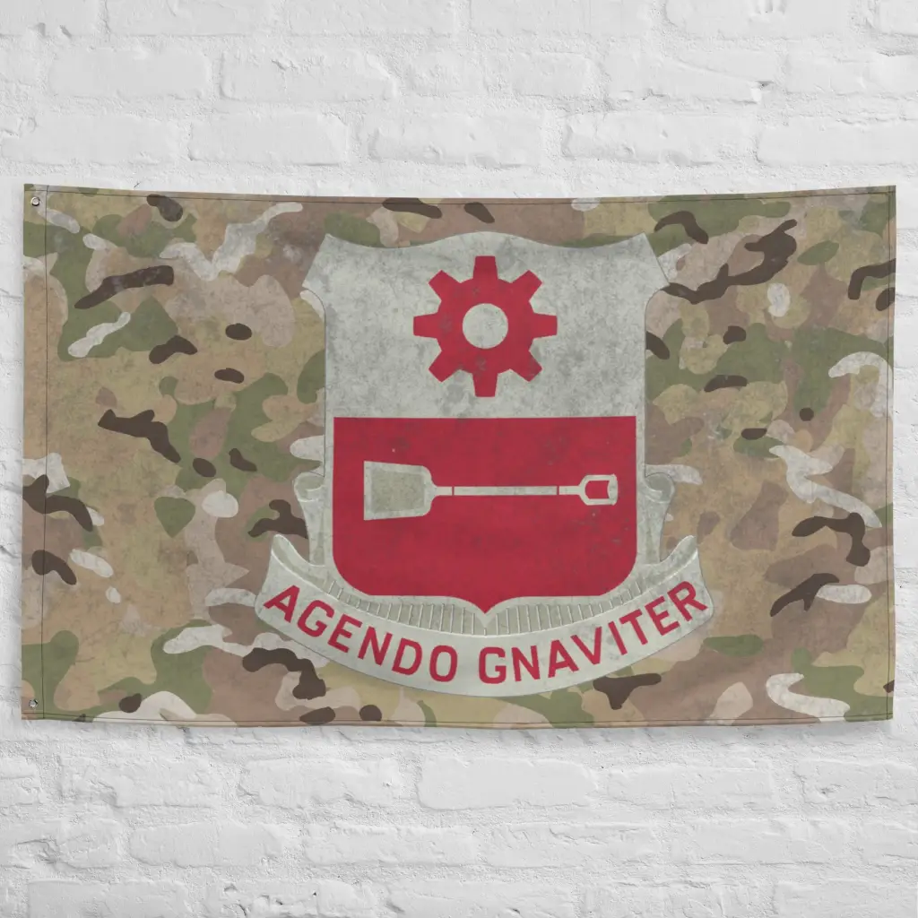 577th Engineer Battalion Indoor Wall Flag - Image 5