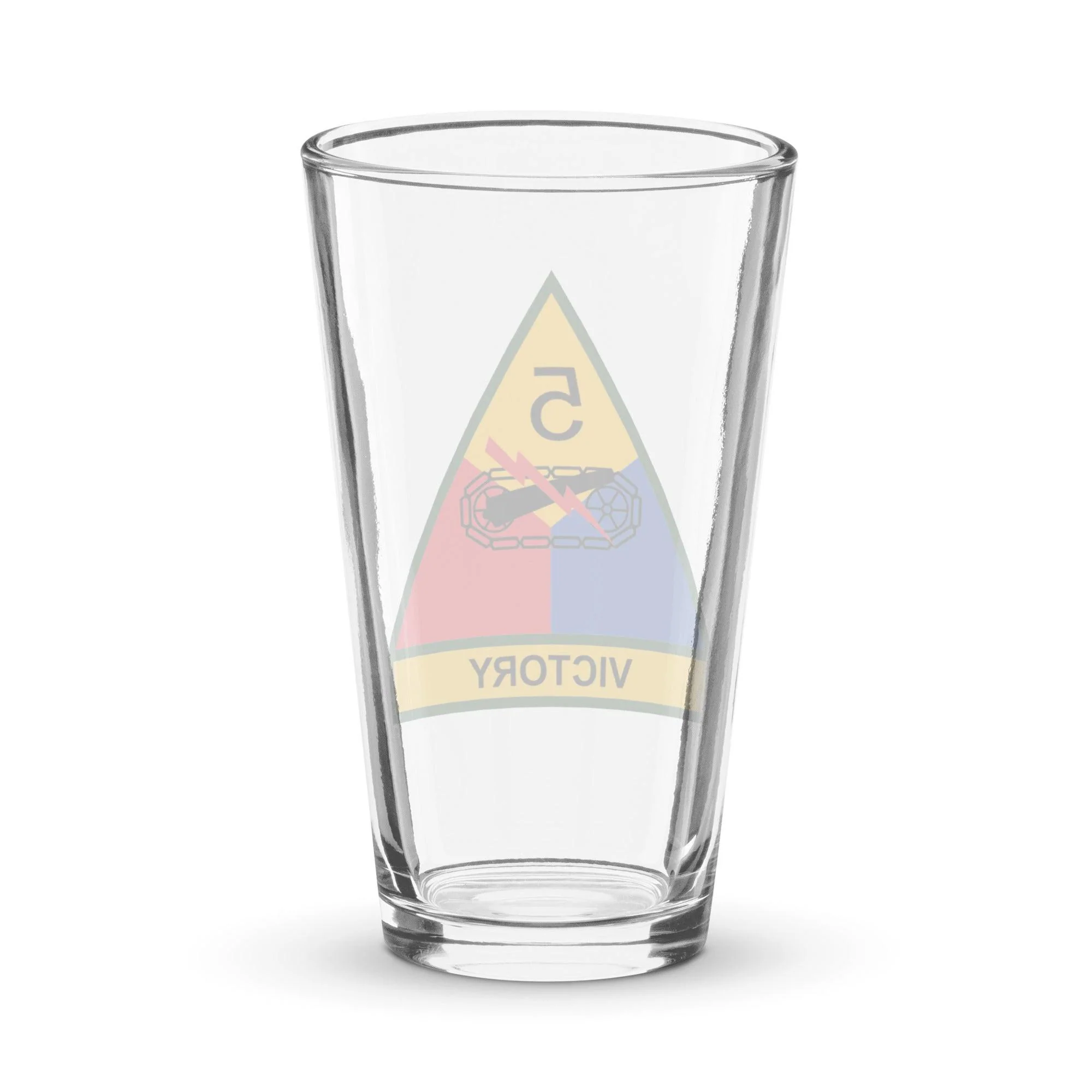 5th Armored Division Beer Pint Glass - Image 2