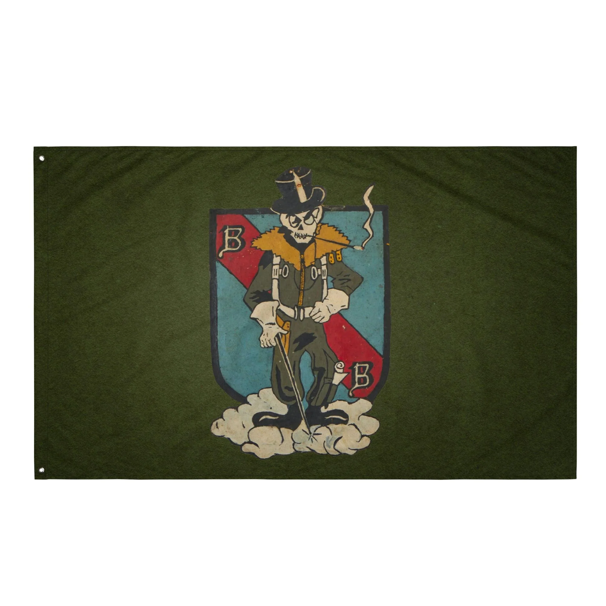 5th Bomb Group WW2 Military Green Flag