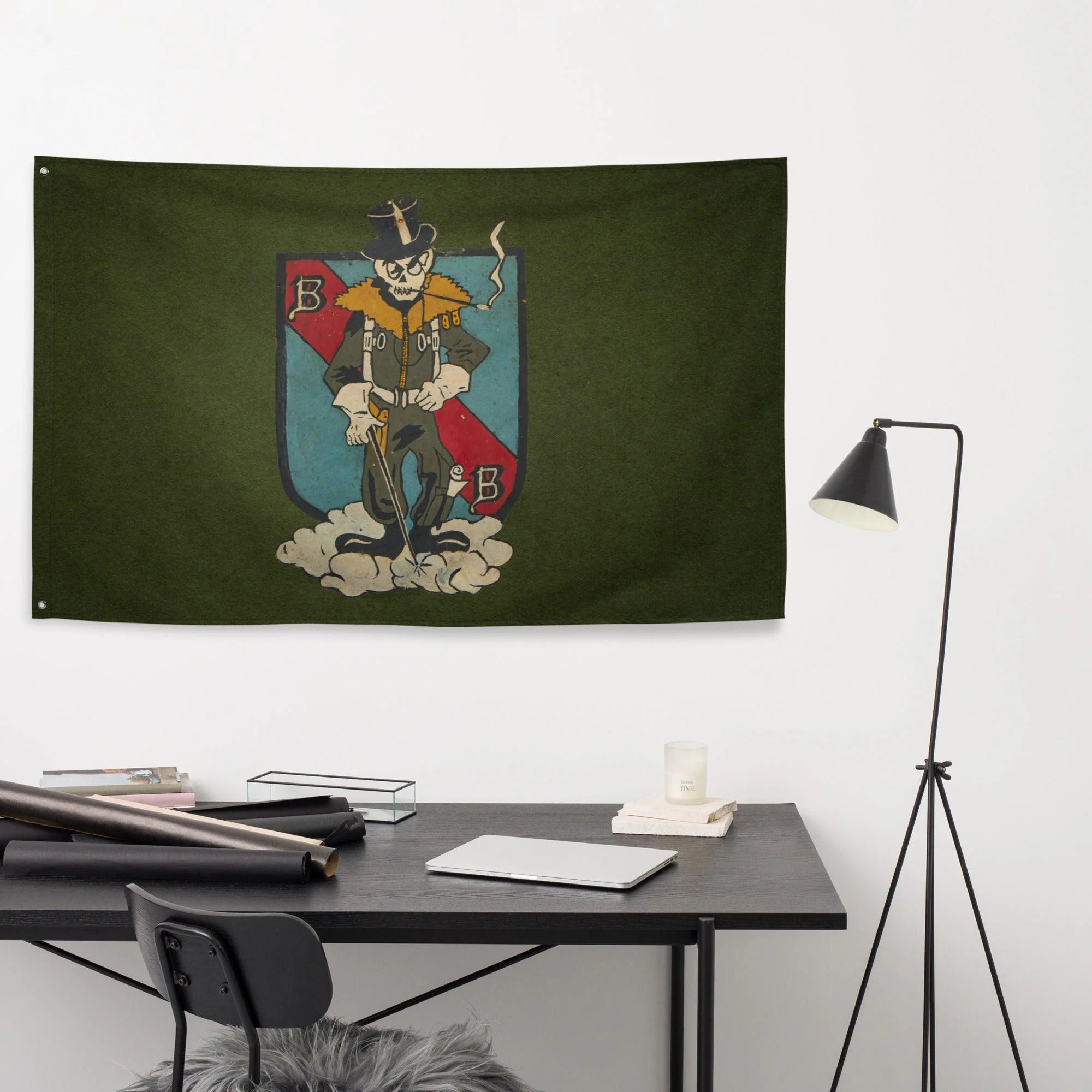 5th Bomb Group WW2 Military Green Flag - Image 2