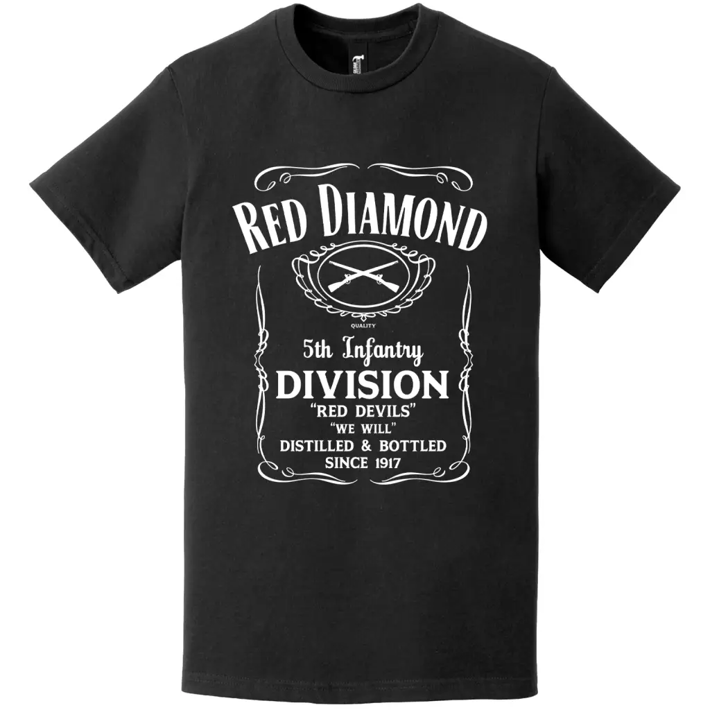 5th Infantry Division Whiskey Label T-Shirt