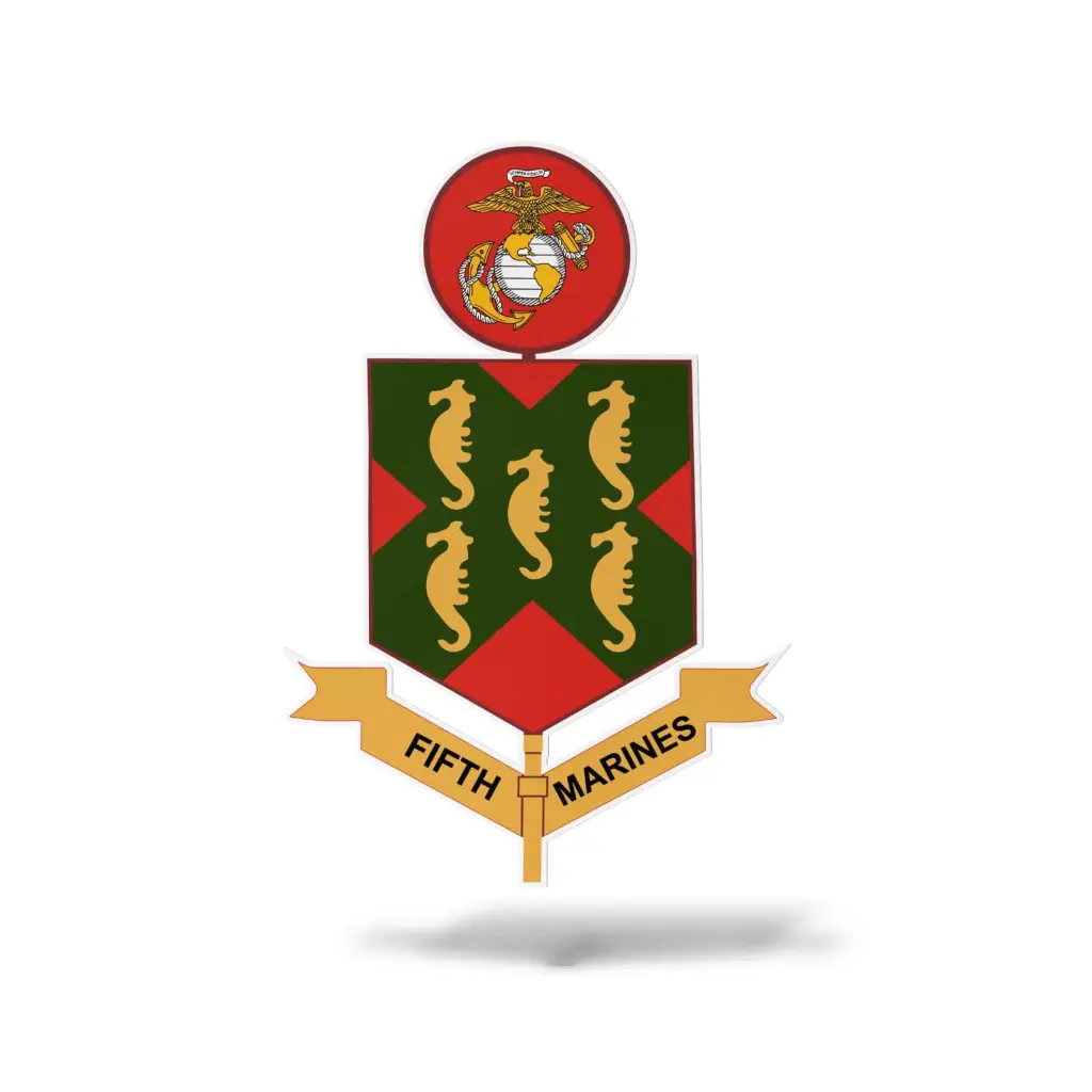 5th Marine Regiment Vinyl Sticker Decal - Image 2