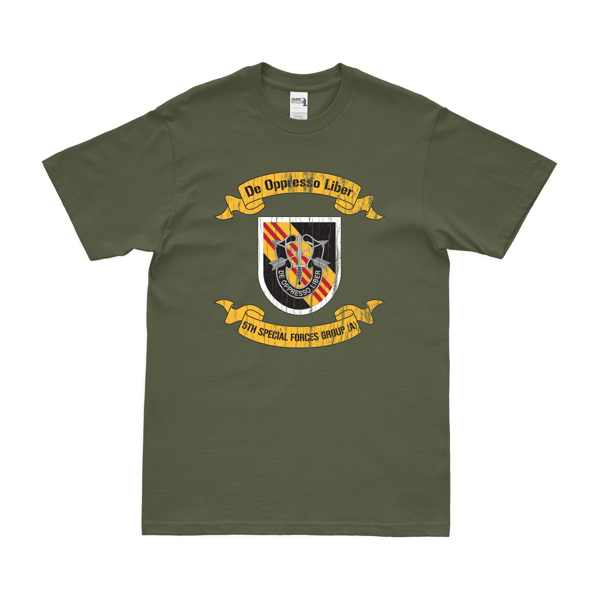 5th Special Forces Group (5th SFG) Legacy Scroll T-Shirt - Image 4