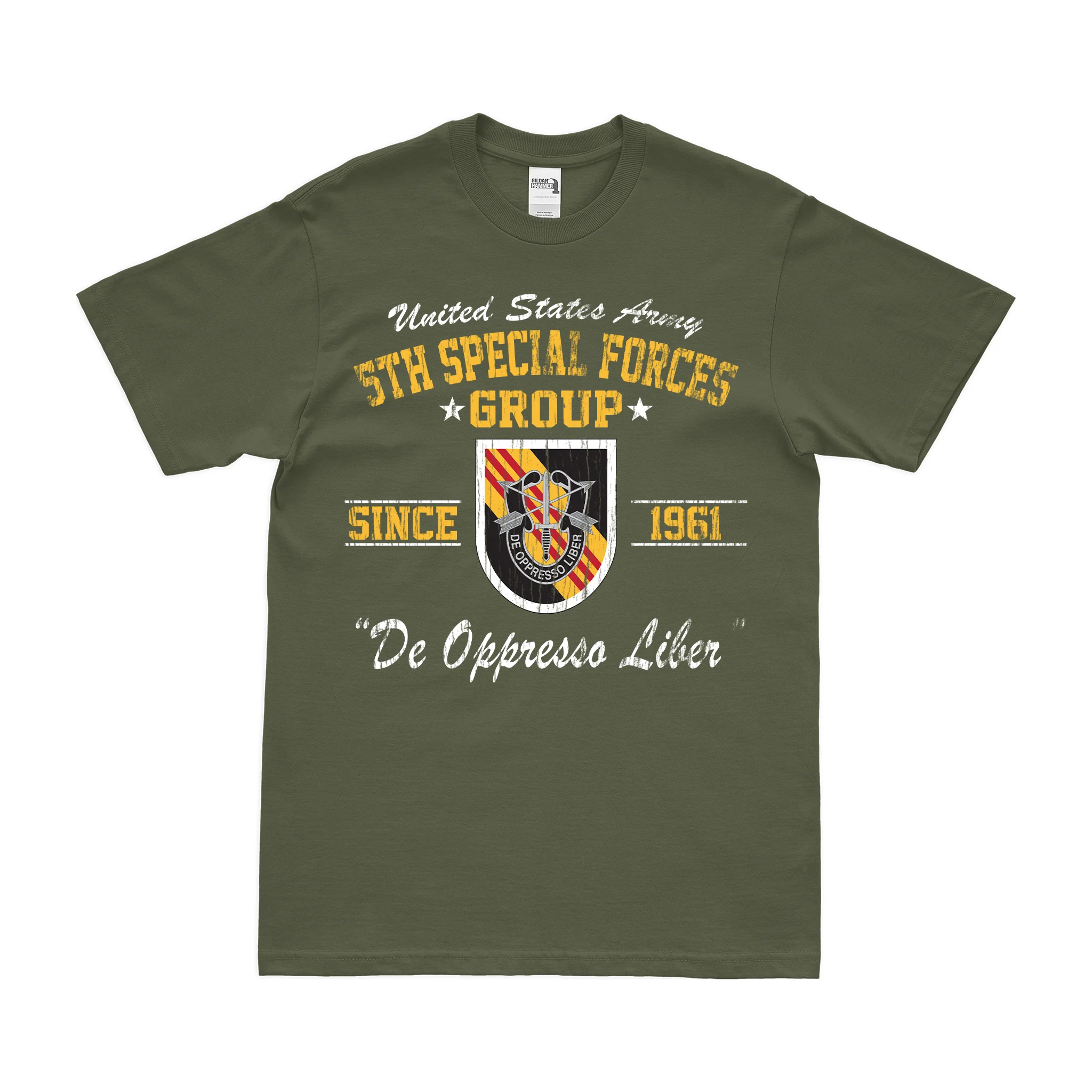 5th Special Forces Group (5th SFG) Since 1961 T-Shirt - Image 4