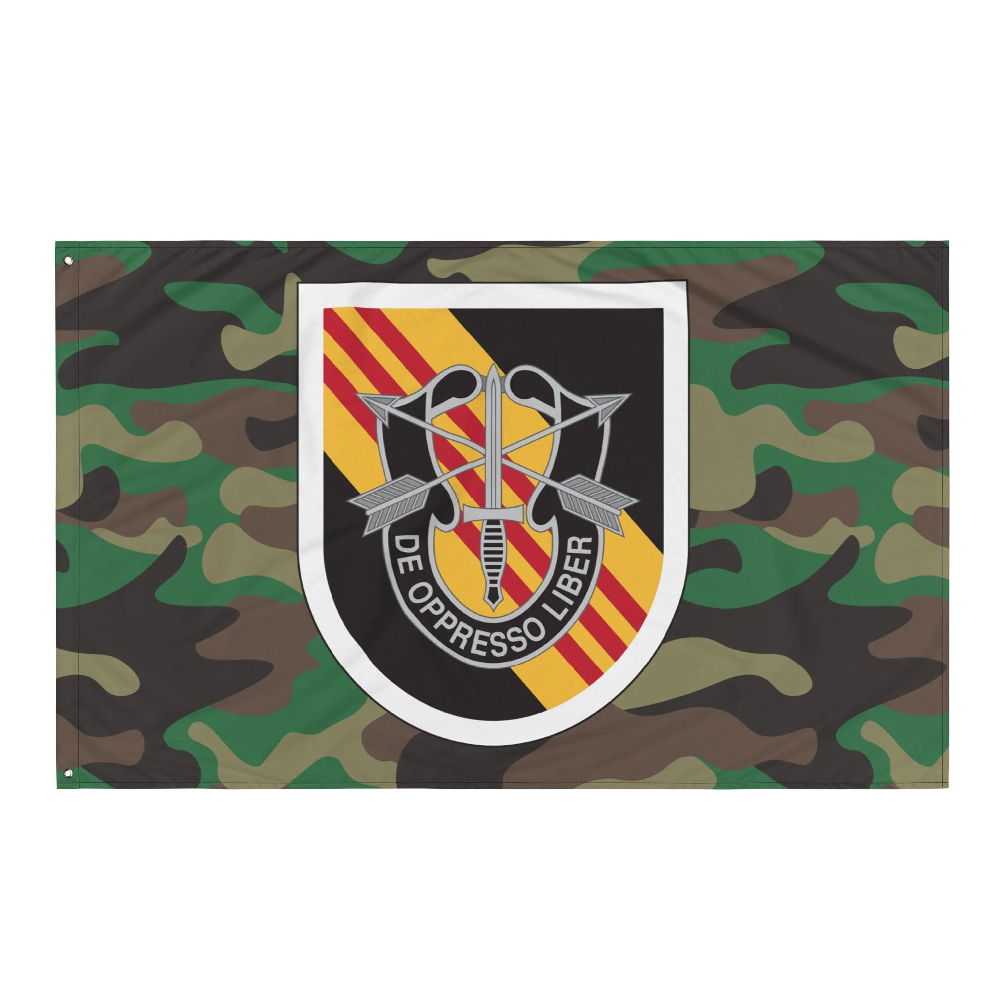 5th Special Forces Group (5th SFG) Woodland Camo Flag - Image 4