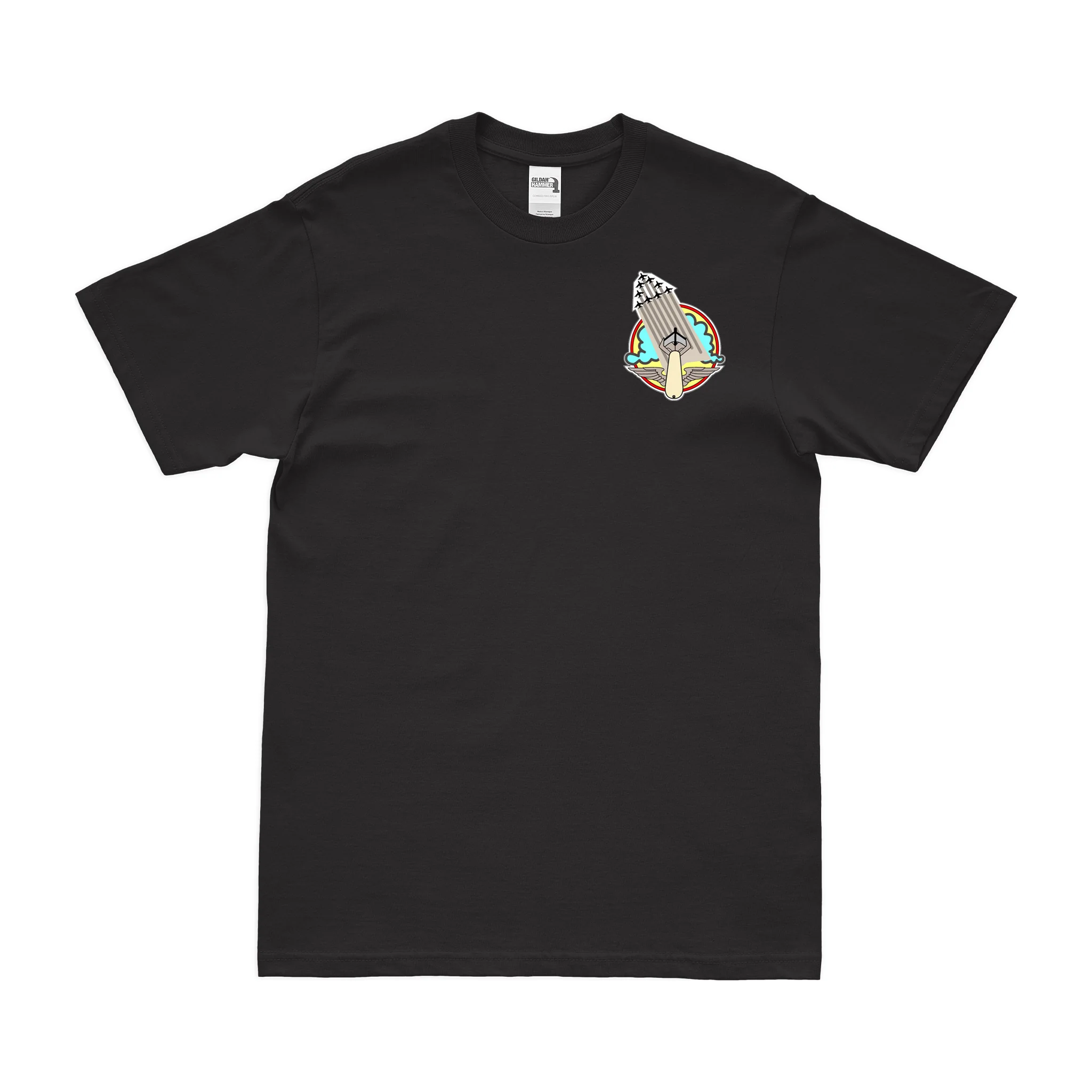 612th Bomb Squadron Left Chest Emblem T-Shirt