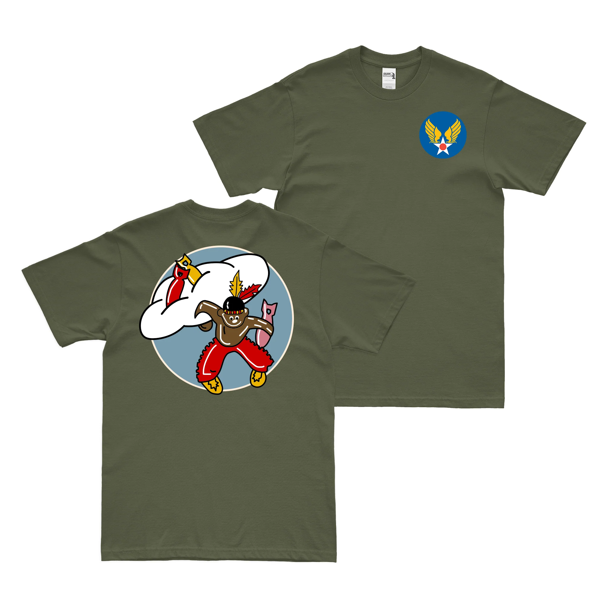 Double-Sided 646th Bombardment Squadron WW2 T-Shirt - Image 2