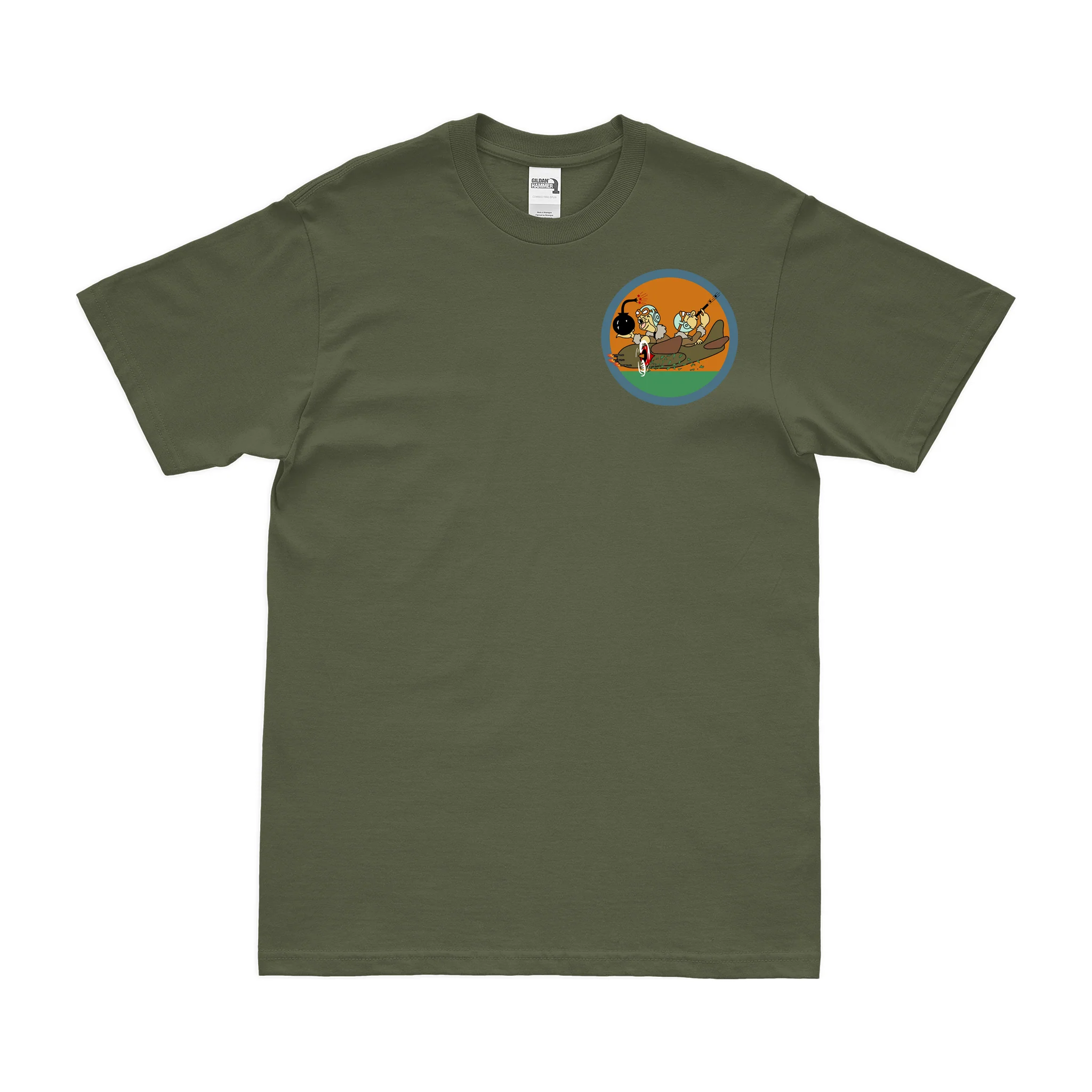 648th Bomb Squadron WW2 Left Chest Emblem T-Shirt - Image 2