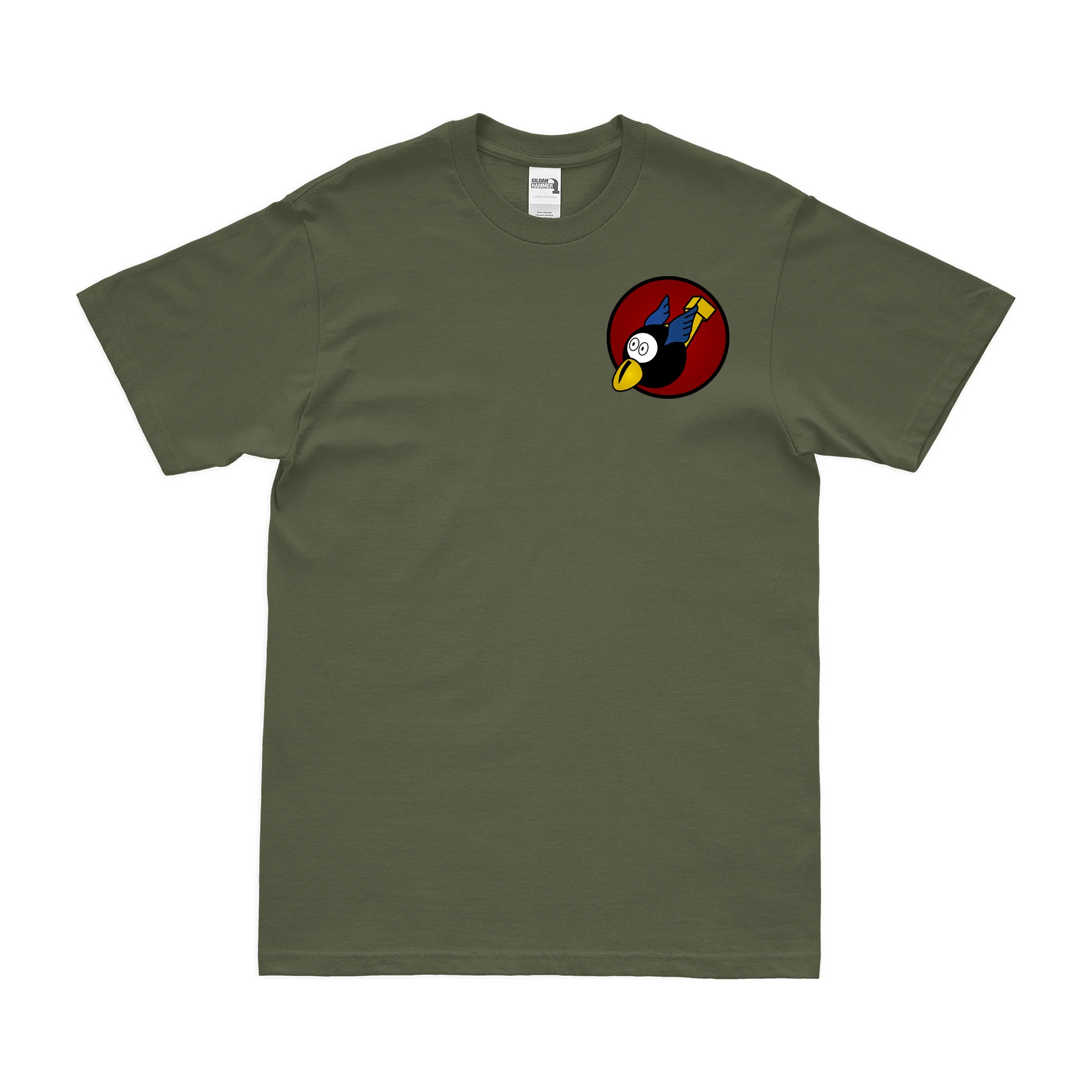 67th Bomb Squadron WW2 Left Chest Emblem T-Shirt - Image 2