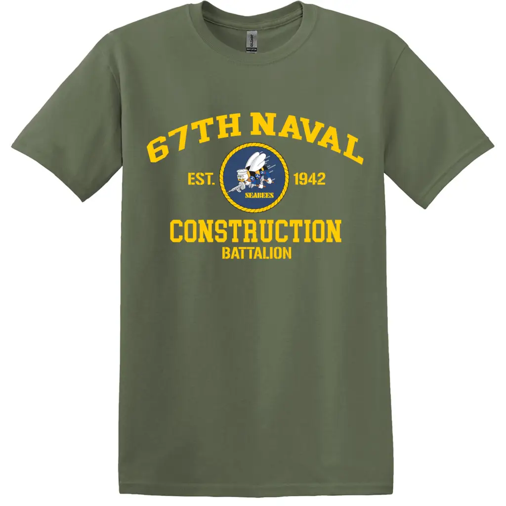 67th Naval Construction Battalion (67th NCB) T-Shirt - Image 2