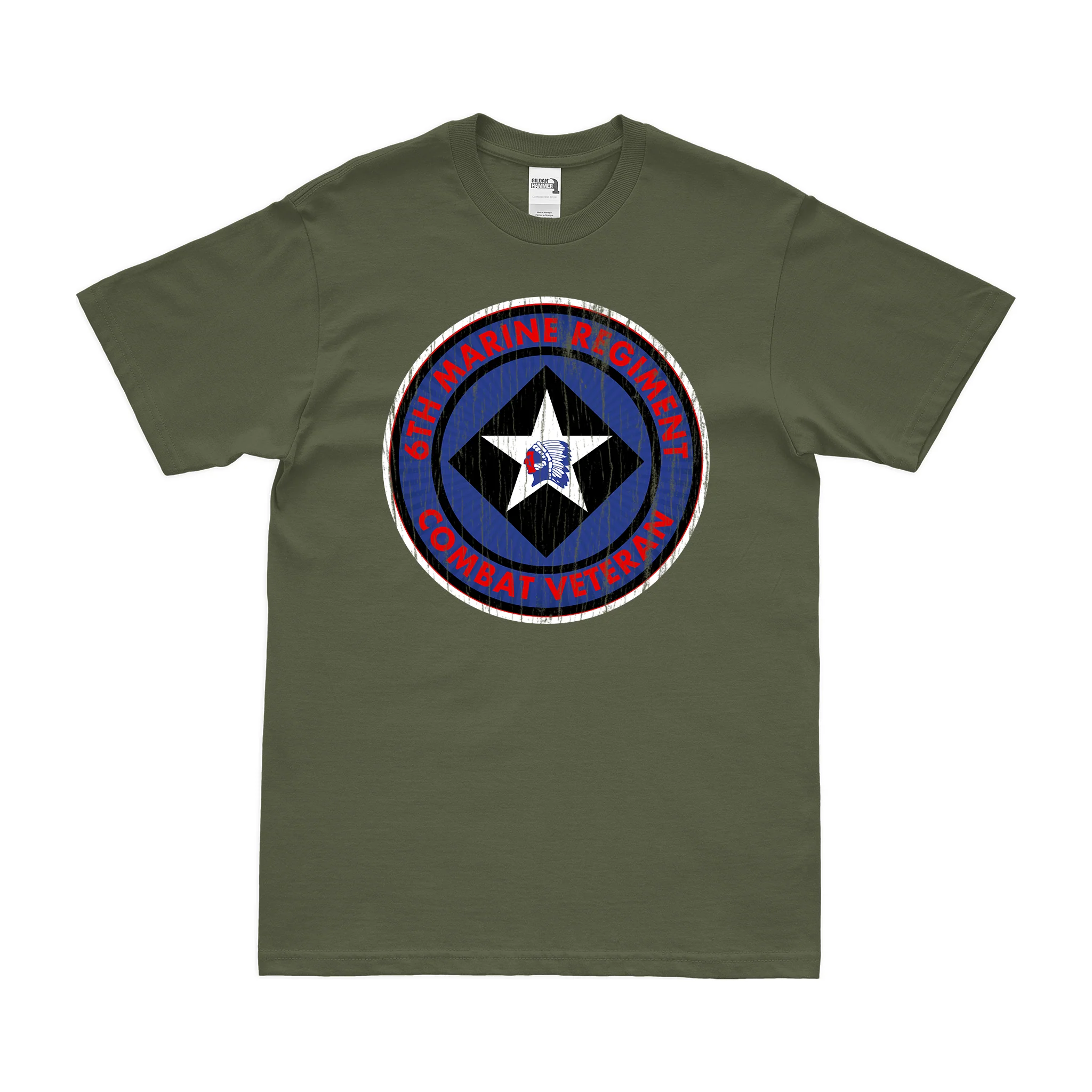 6th Marine Regiment Combat Veteran T-Shirt - Image 4