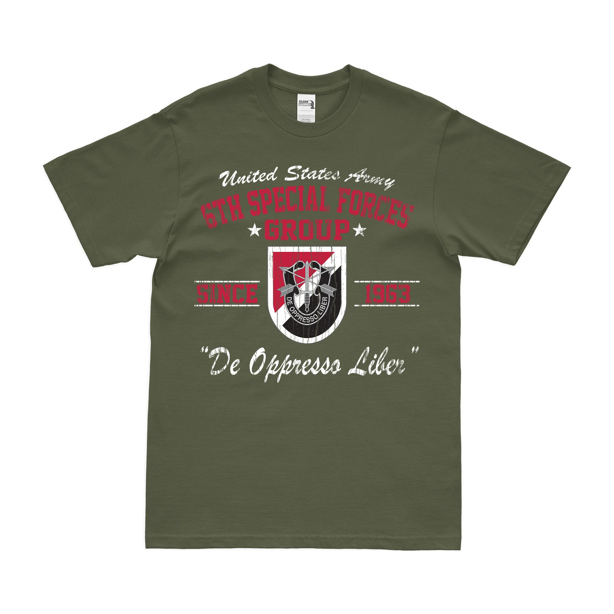 6th Special Forces Group (6th SFG) Since 1963 T-Shirt - Image 4