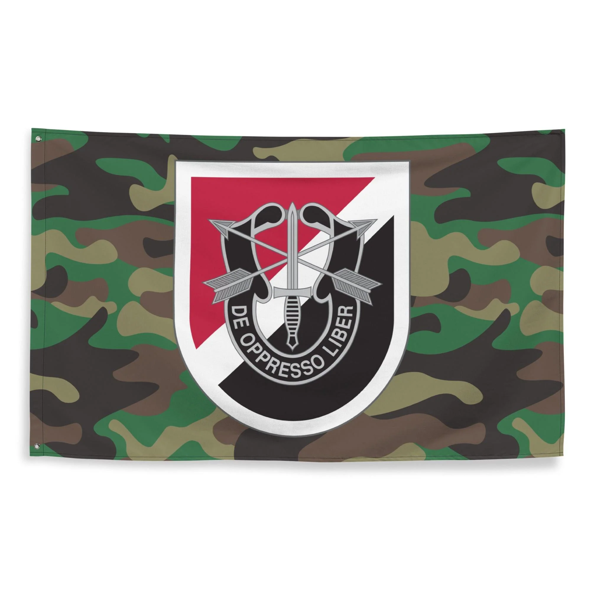 6th Special Forces Group (6th SFG) Woodland Camo Flag - Image 3