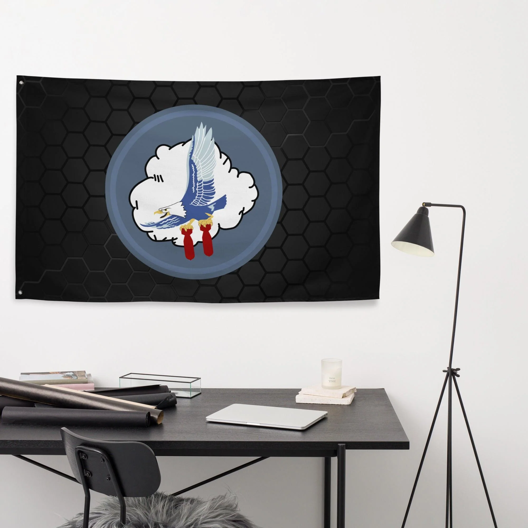 70th Bombardment Squadron WW2 Wall Flag - Image 2