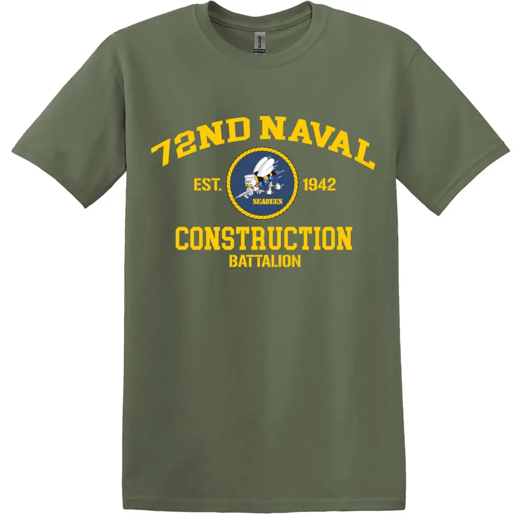 72nd Naval Construction Battalion (72nd NCB) T-Shirt - Image 2