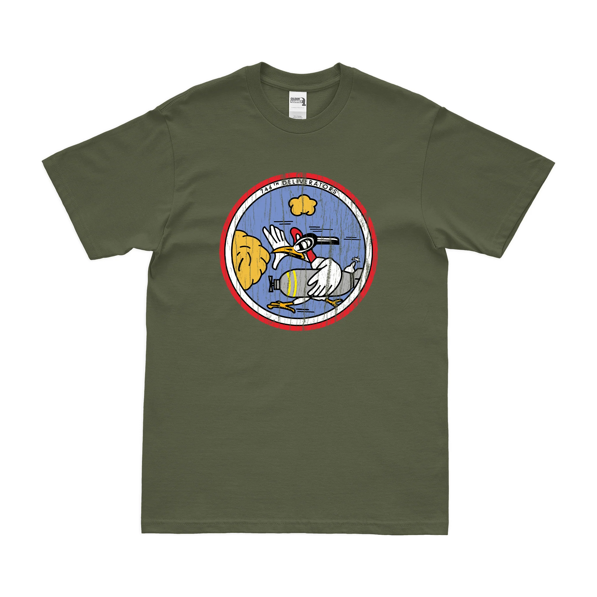 744th Bombardment Squadron USAAF WW2 T-Shirt - Image 4
