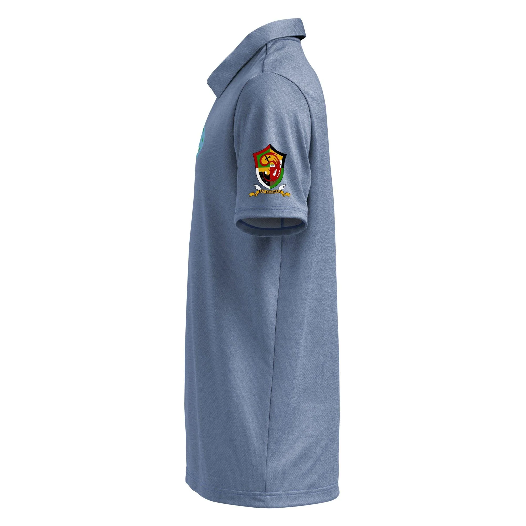 748th Bombardment Squadron Adidas® Unisex Space-Dyed Polo - Image 15