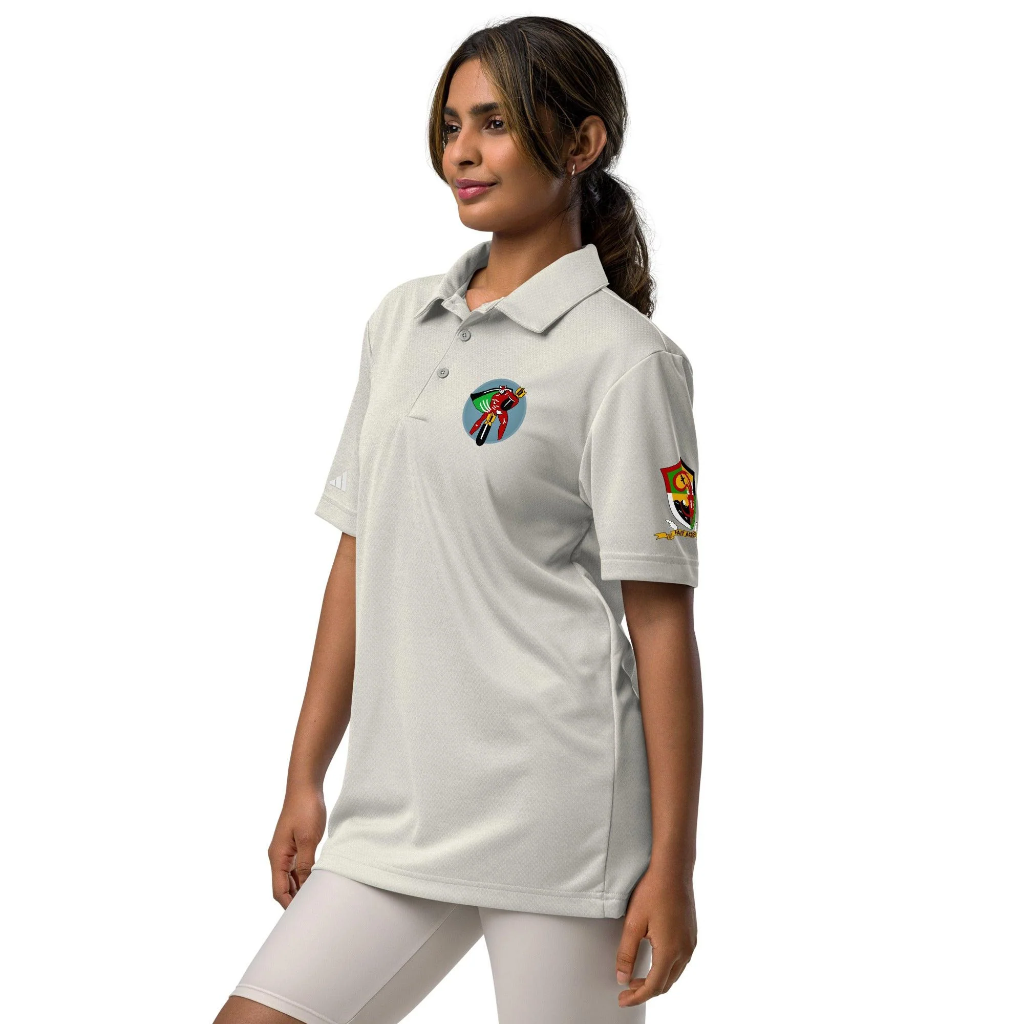 749th Bombardment Squadron Adidas® Unisex Space-Dyed Polo - Image 23
