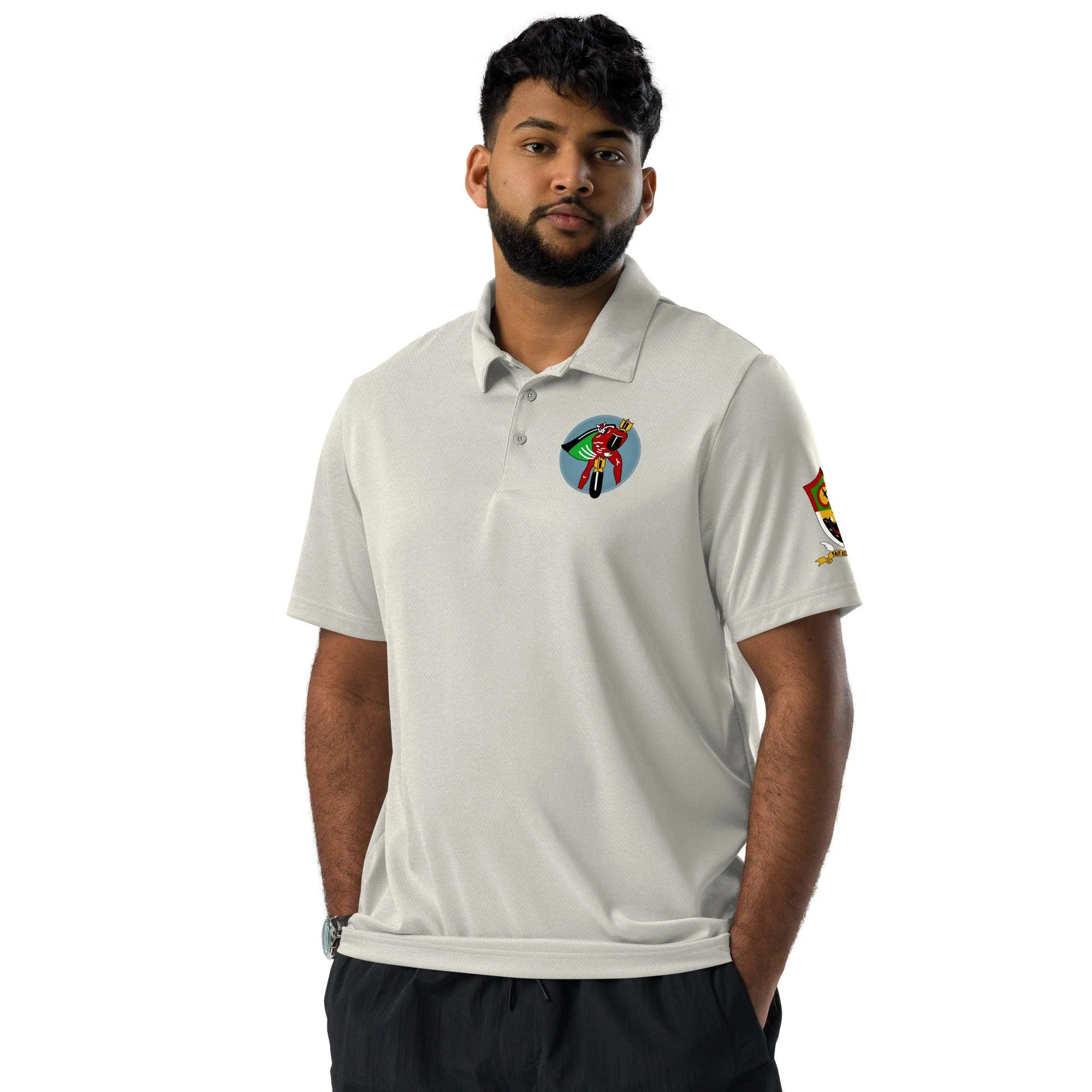 749th Bombardment Squadron Adidas® Unisex Space-Dyed Polo - Image 24